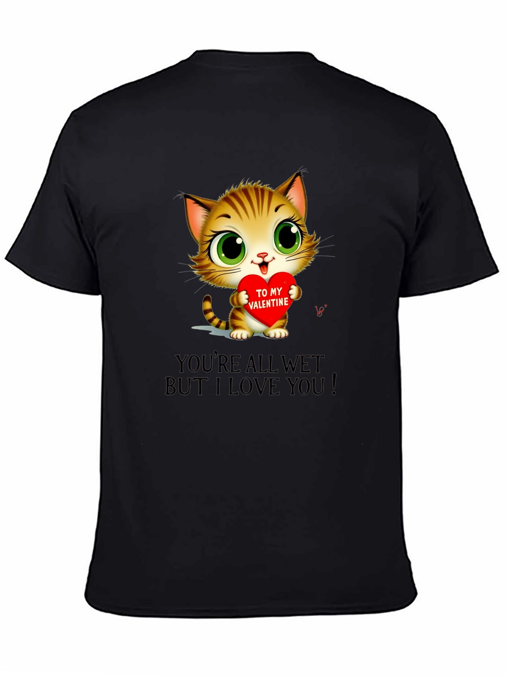 Cute Valentines Day Cat T-Shirt
