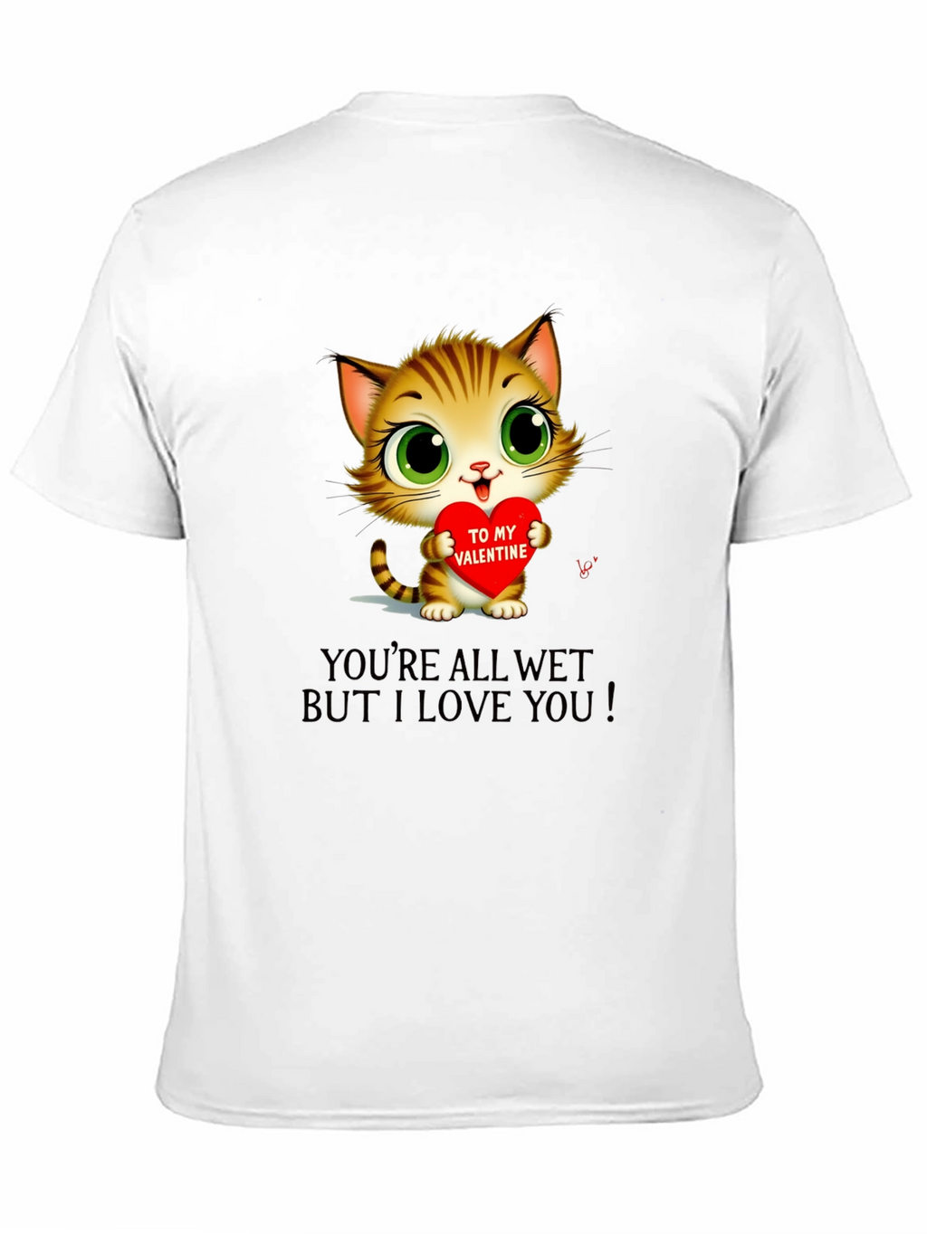 Cute Valentines Day Cat T-Shirt