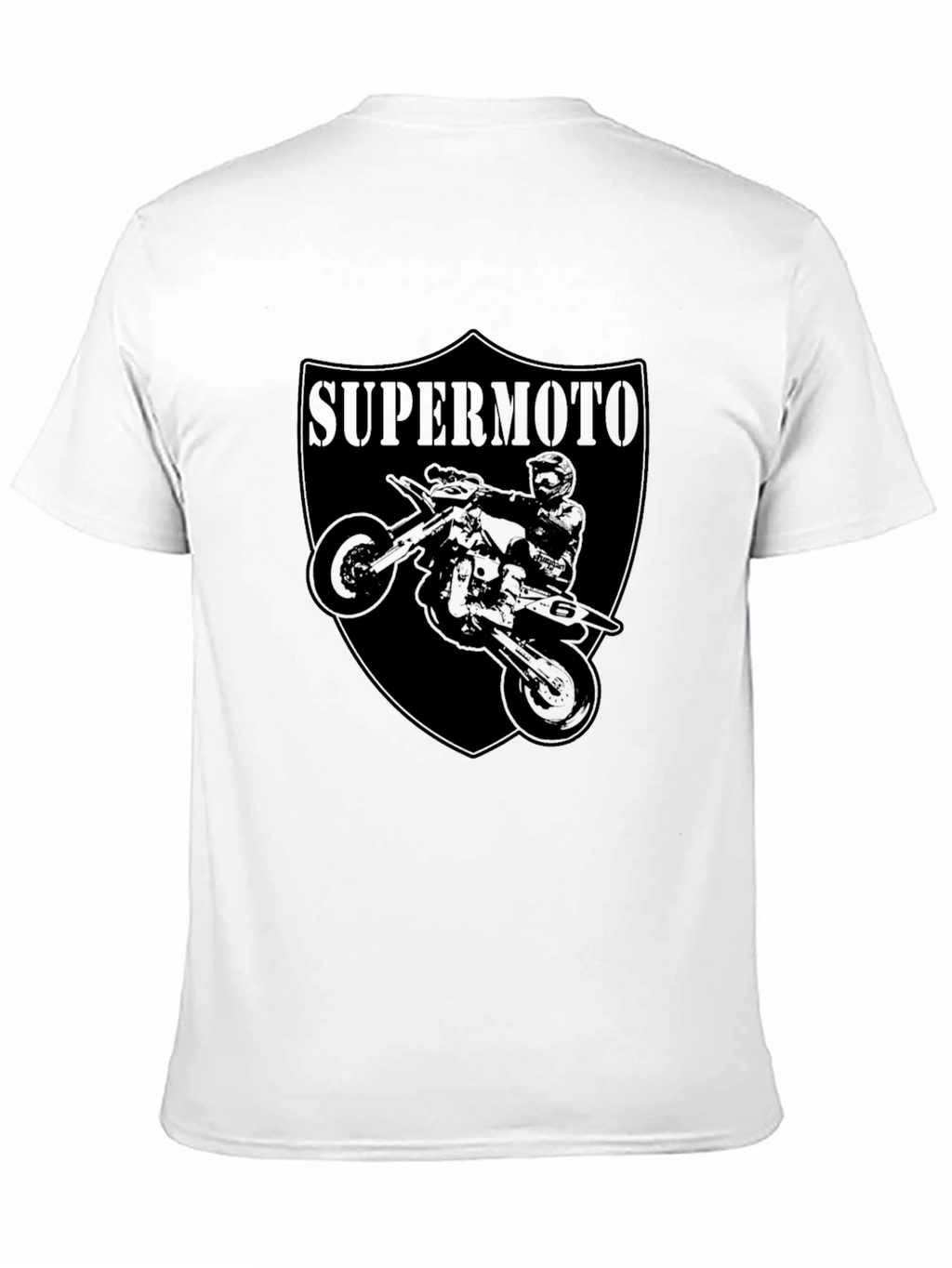Supermoto Motorcycle Graphic Tee - Black