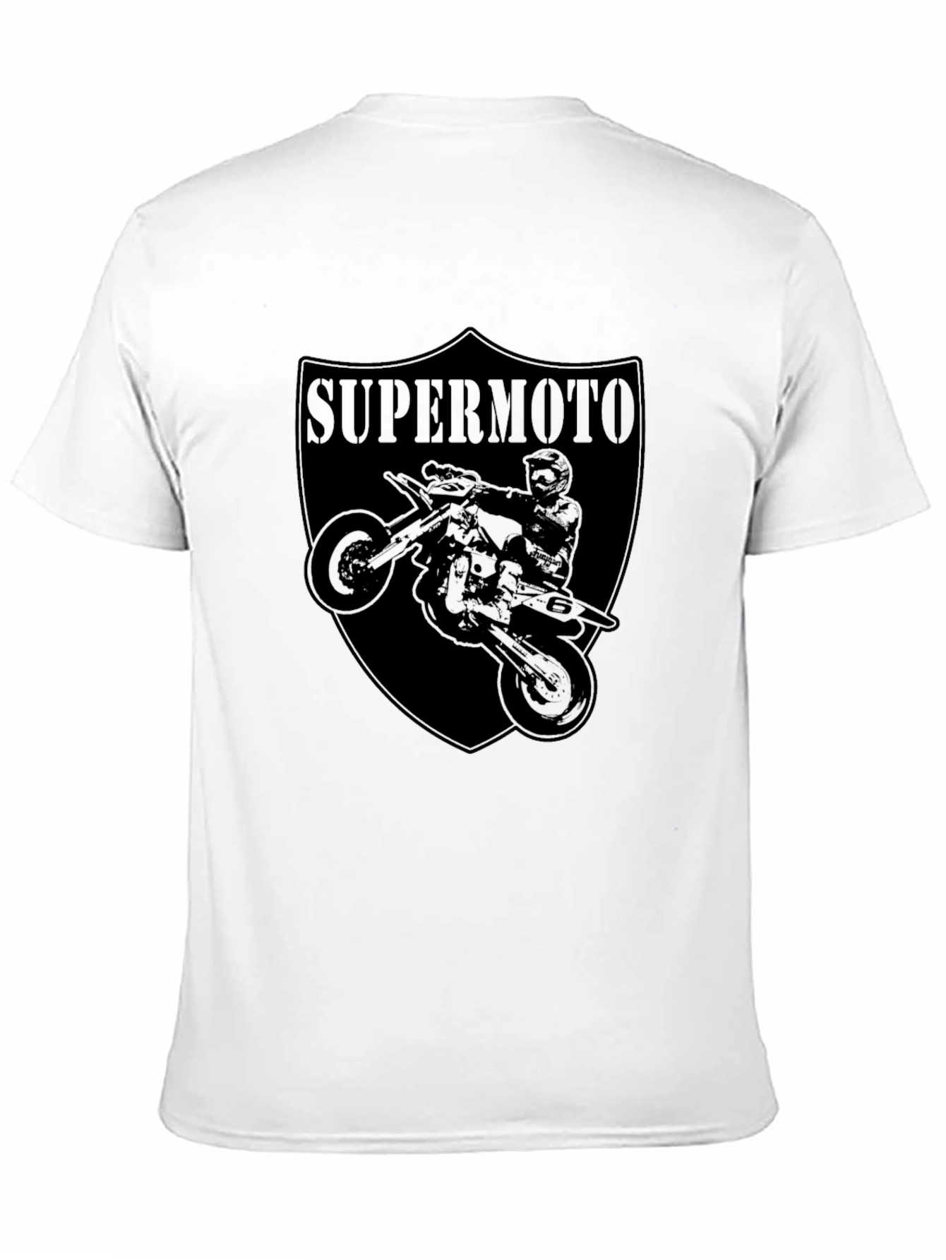 Supermoto Motorcycle Graphic Tee - Black