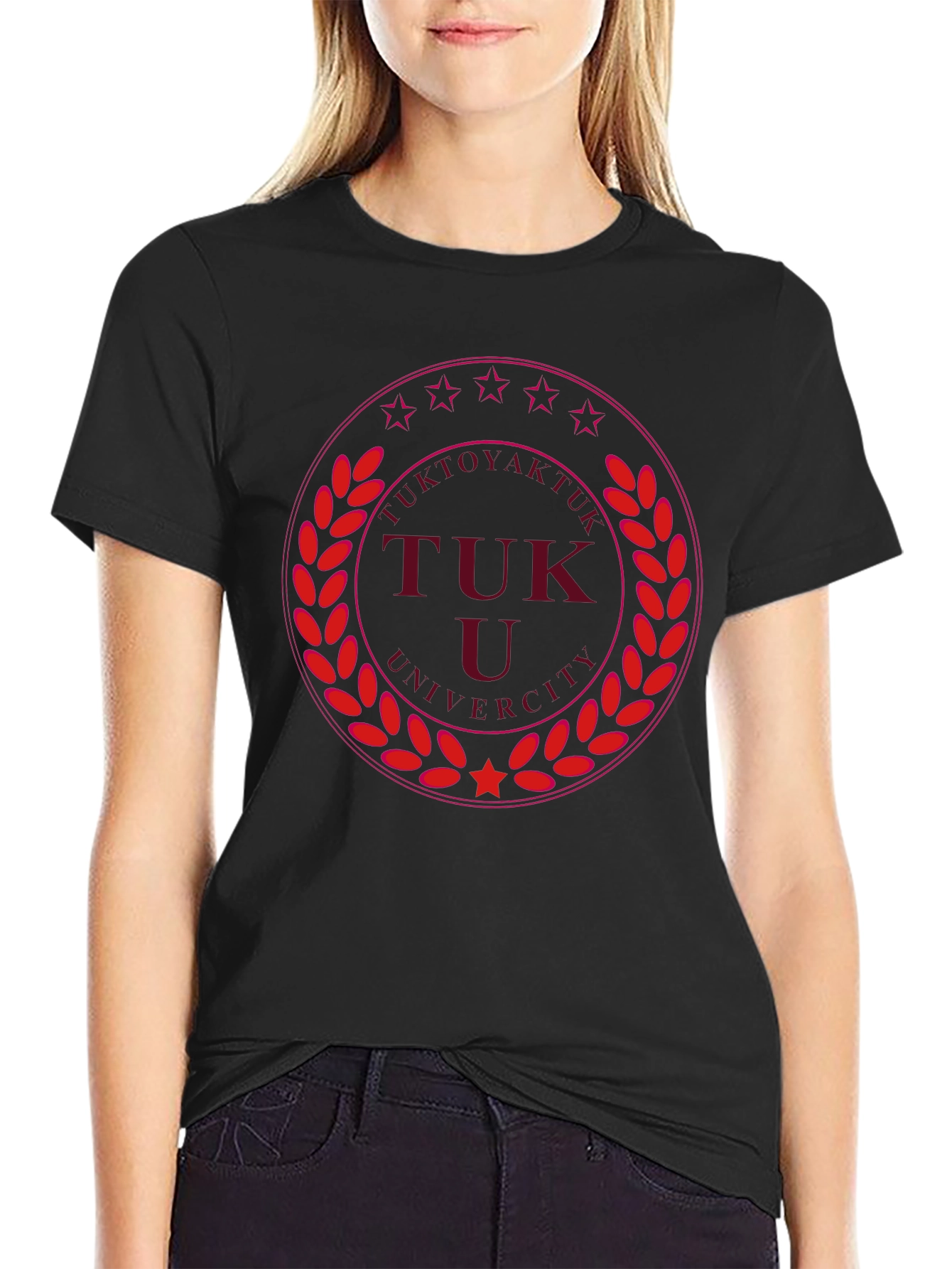 Tuktoyaktuk University Black Graphic T-Shirt