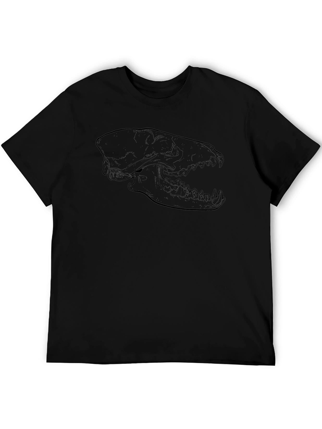 Skull Graphic Black Tee - Edgy Fashion