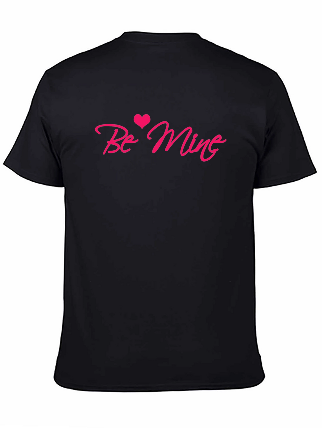 Be Mine Valentines Day Black Tee