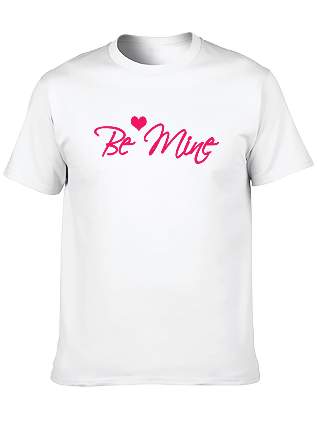 Be Mine Valentines Day Black Tee