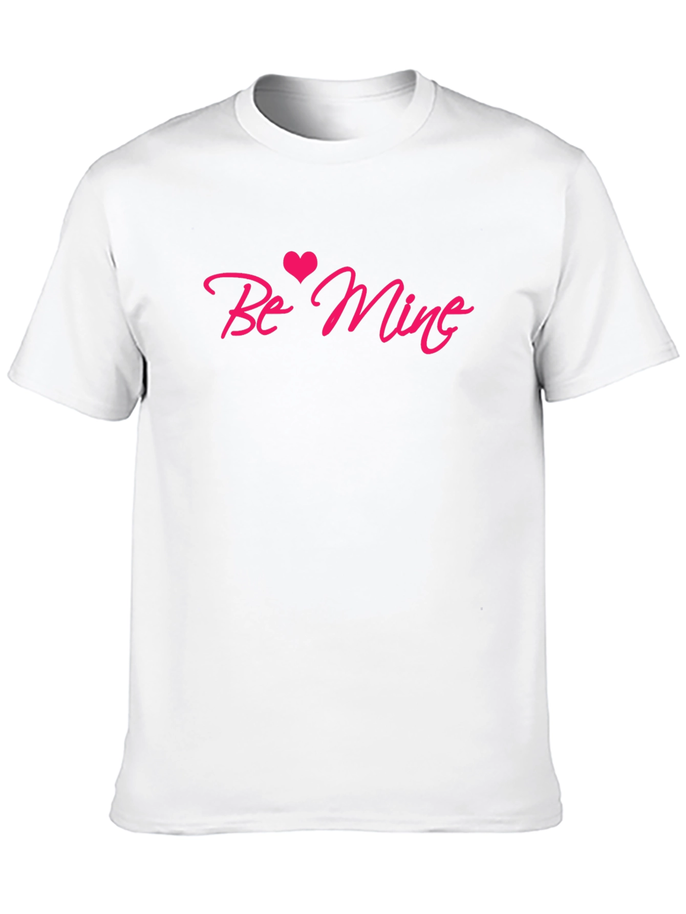 Be Mine Valentines Day Black Tee