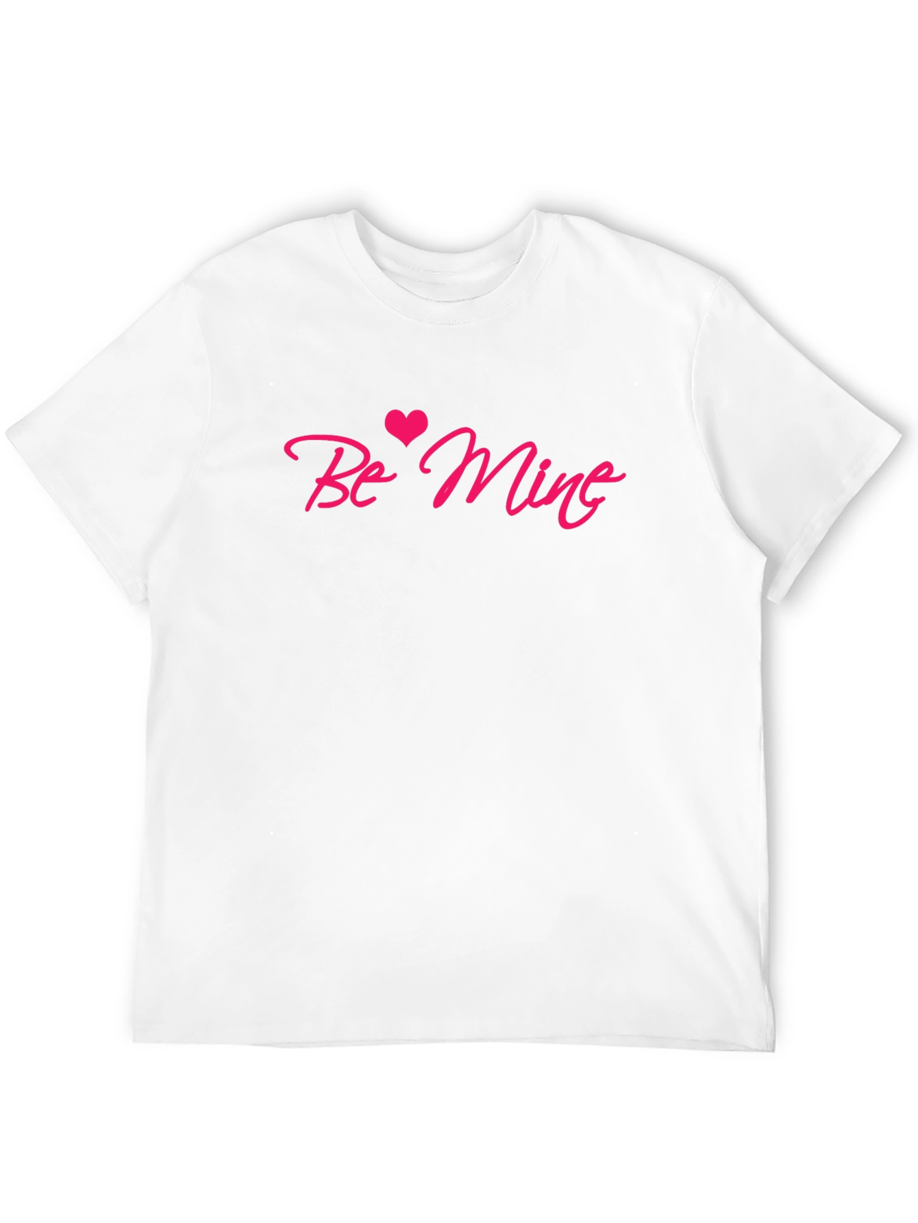 Be Mine Valentines Day Black Tee