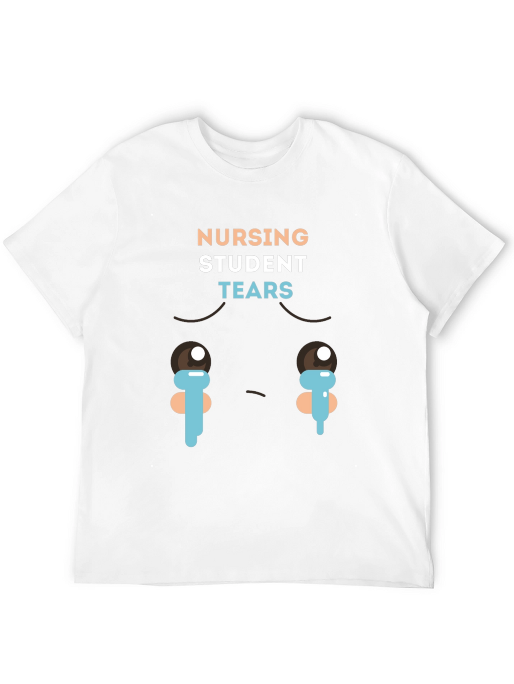 Nursing Student Tears Graphic T-Shirt - Black