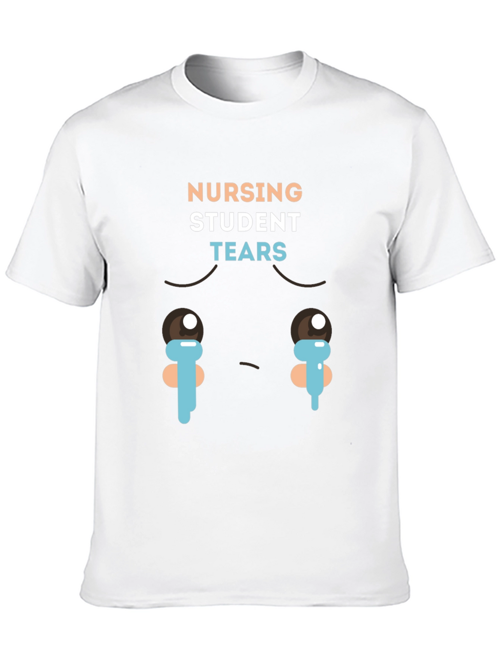 Nursing Student Tears Graphic T-Shirt - Black