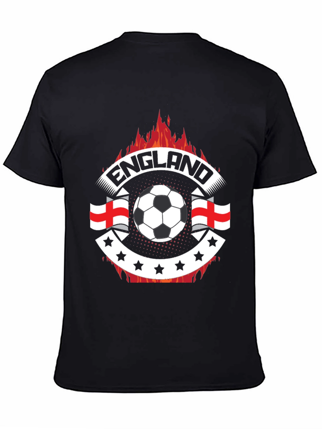 England Soccer Fire T-Shirt
