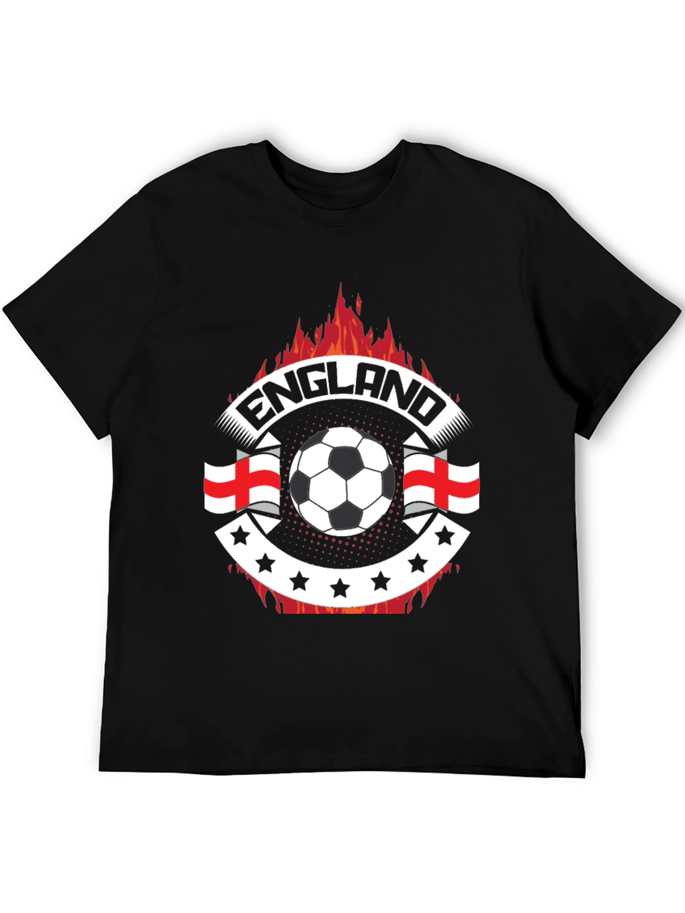 England Soccer Fire T-Shirt