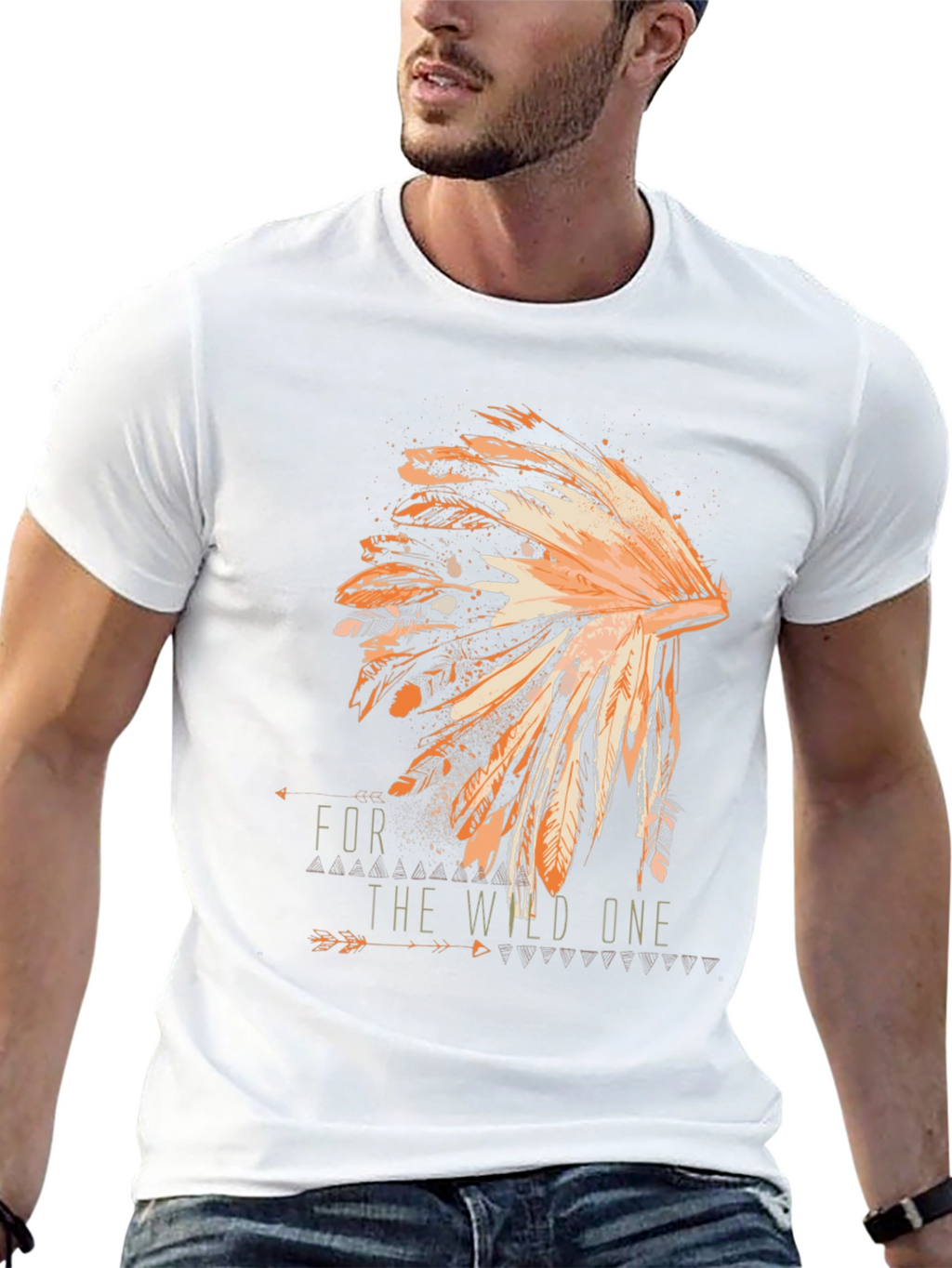 Wild One Graphic Tee - Native American Inspired Design