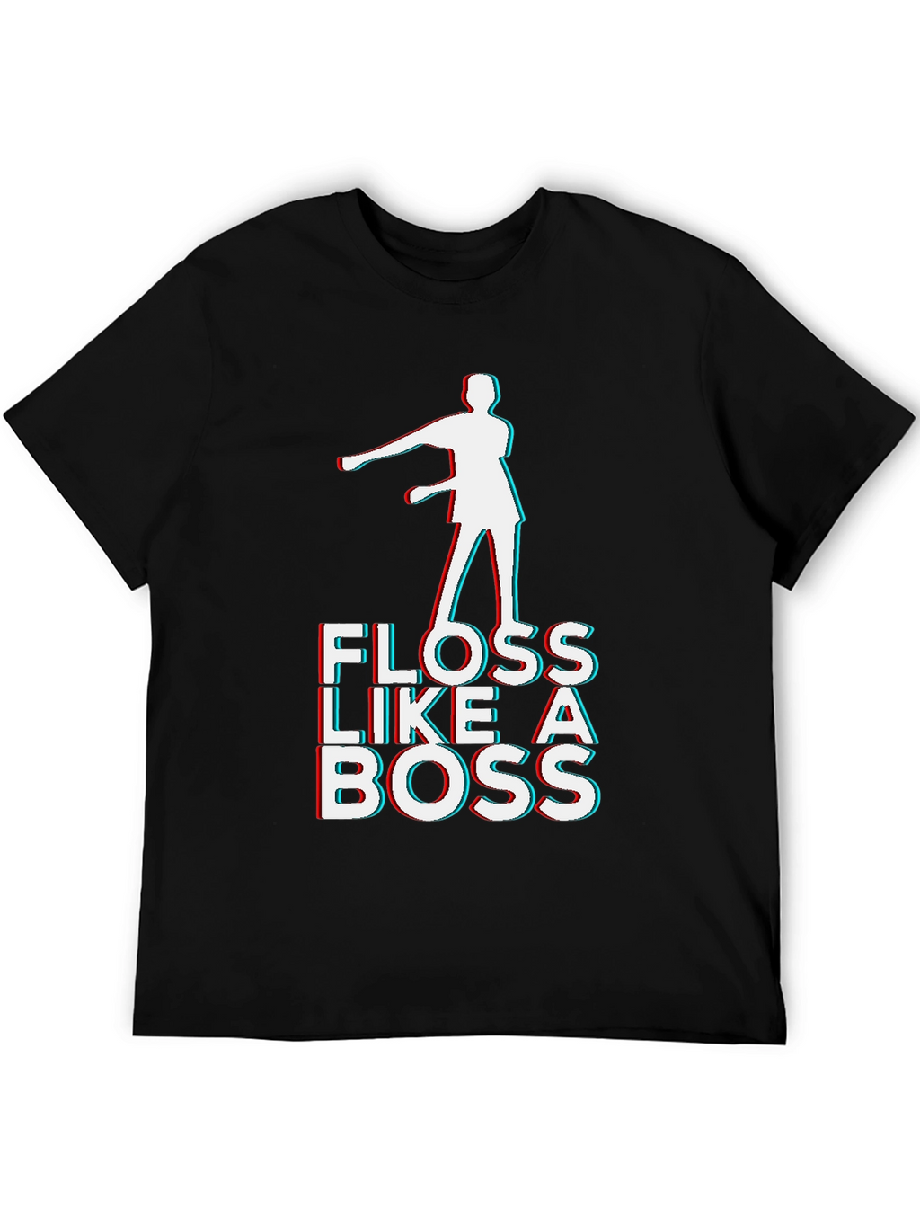 Floss Like a Boss Graphic T-Shirt - Black
