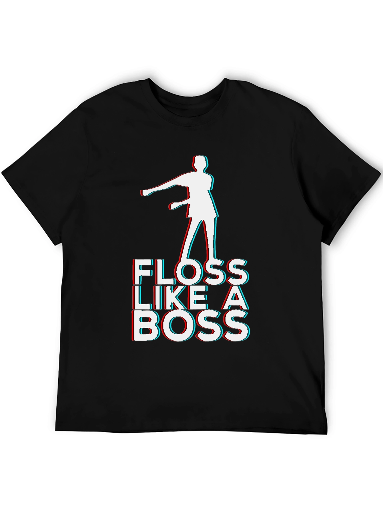 Floss Like a Boss Graphic T-Shirt - Black