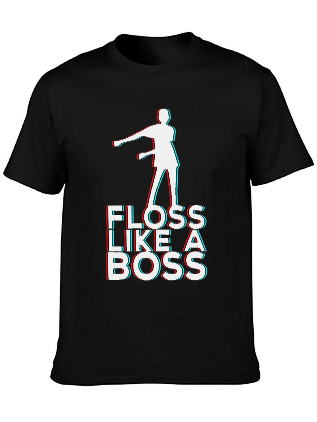 Floss Like a Boss Graphic T-Shirt - Black