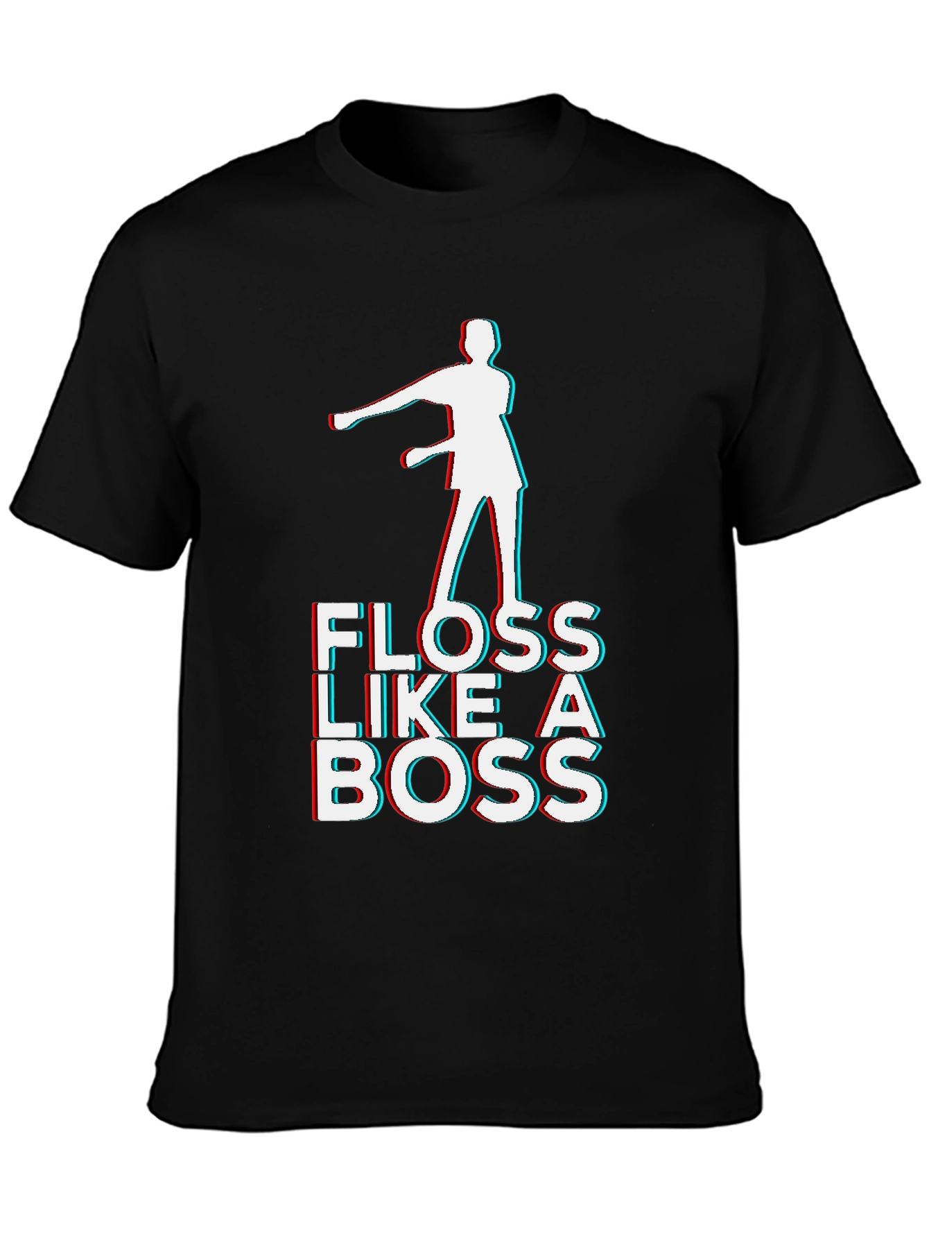 Floss Like a Boss Graphic T-Shirt - Black