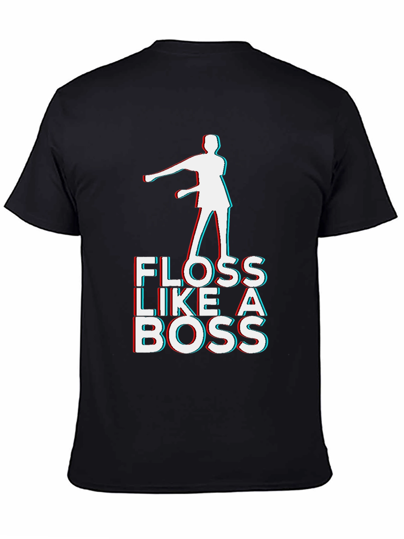 Floss Like a Boss Graphic T-Shirt - Black