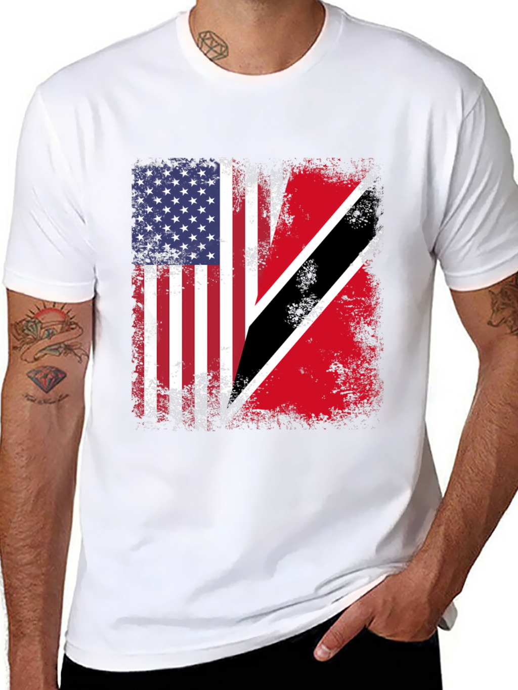 USA Trinidad & Tobago Flag T-Shirt
