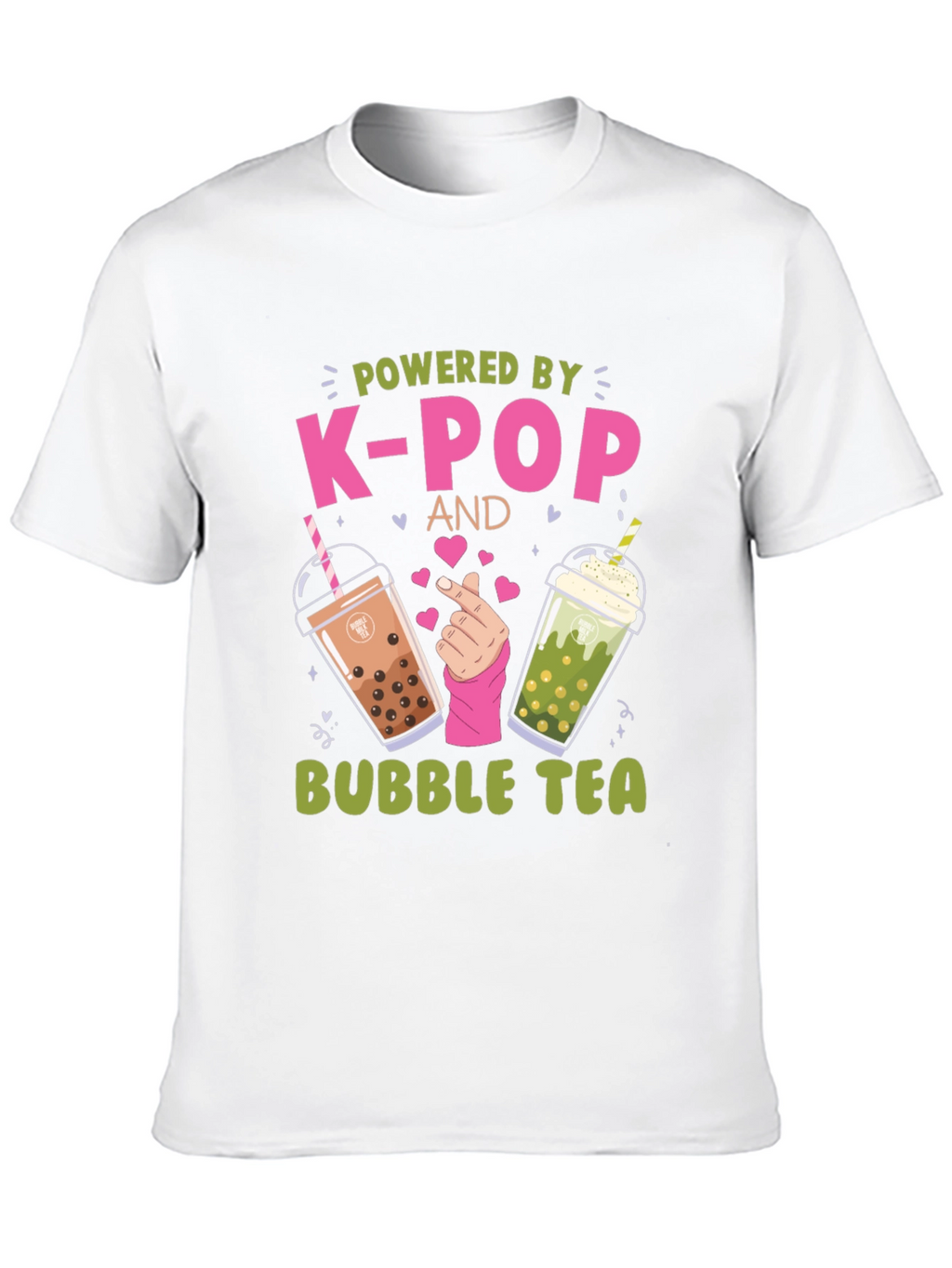 Powered by K-Pop and Bubble Tea T-Shirt