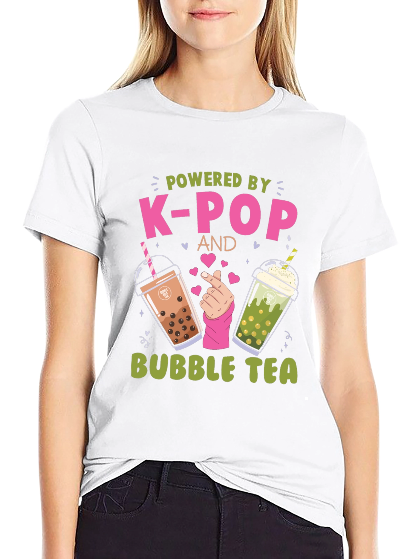 Powered by K-Pop and Bubble Tea T-Shirt