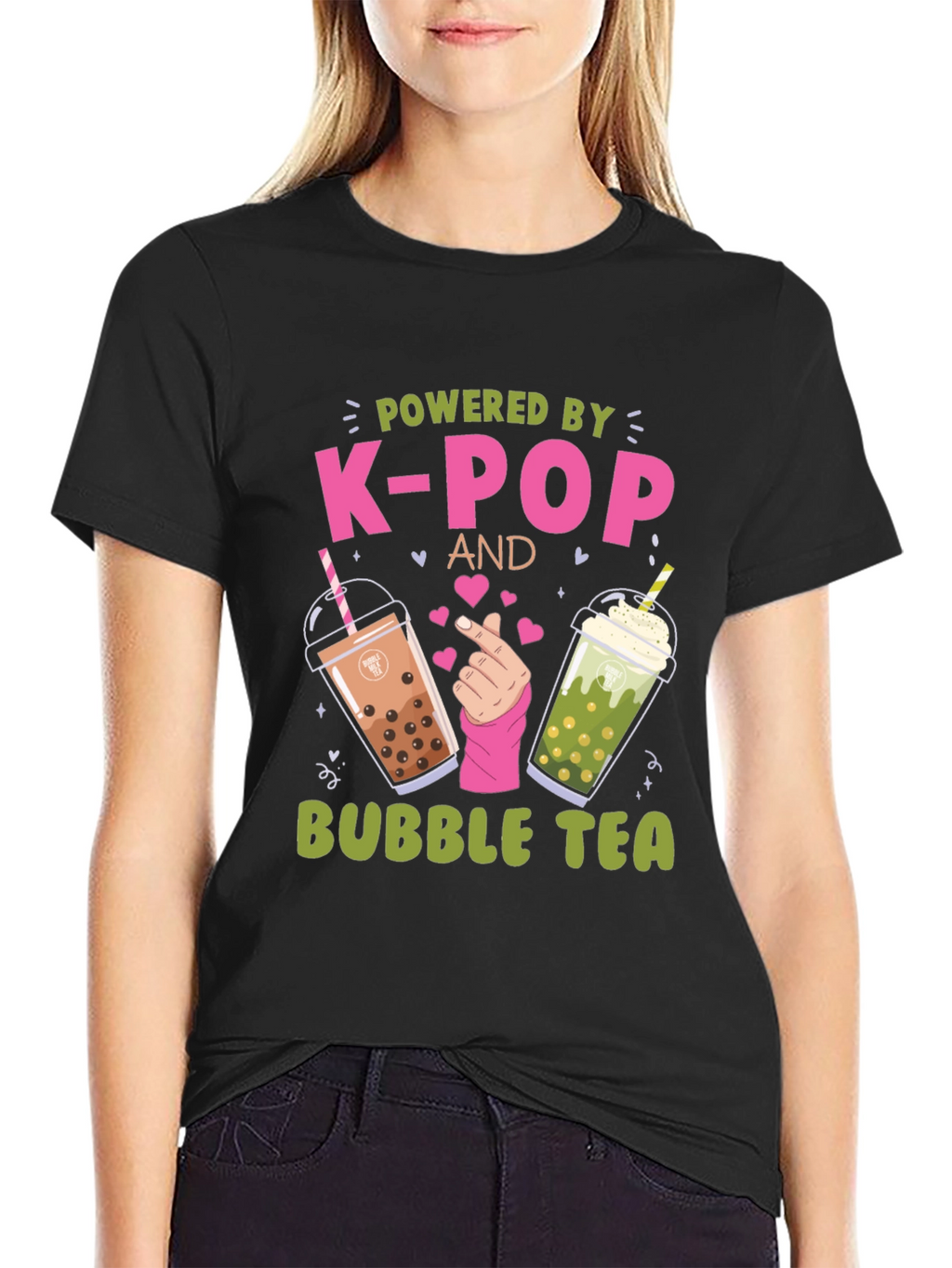 Powered by K-Pop and Bubble Tea T-Shirt