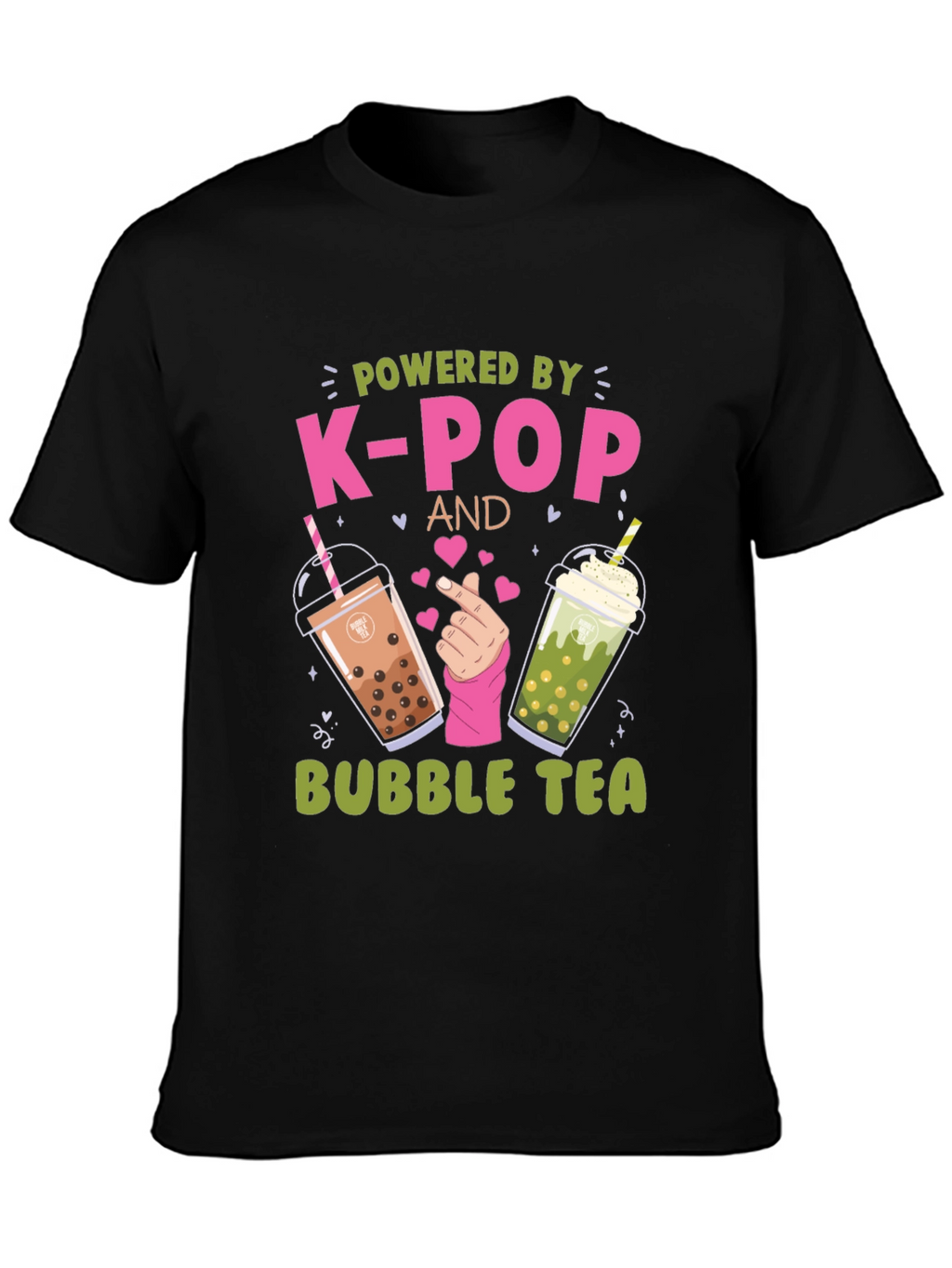 Powered by K-Pop and Bubble Tea T-Shirt