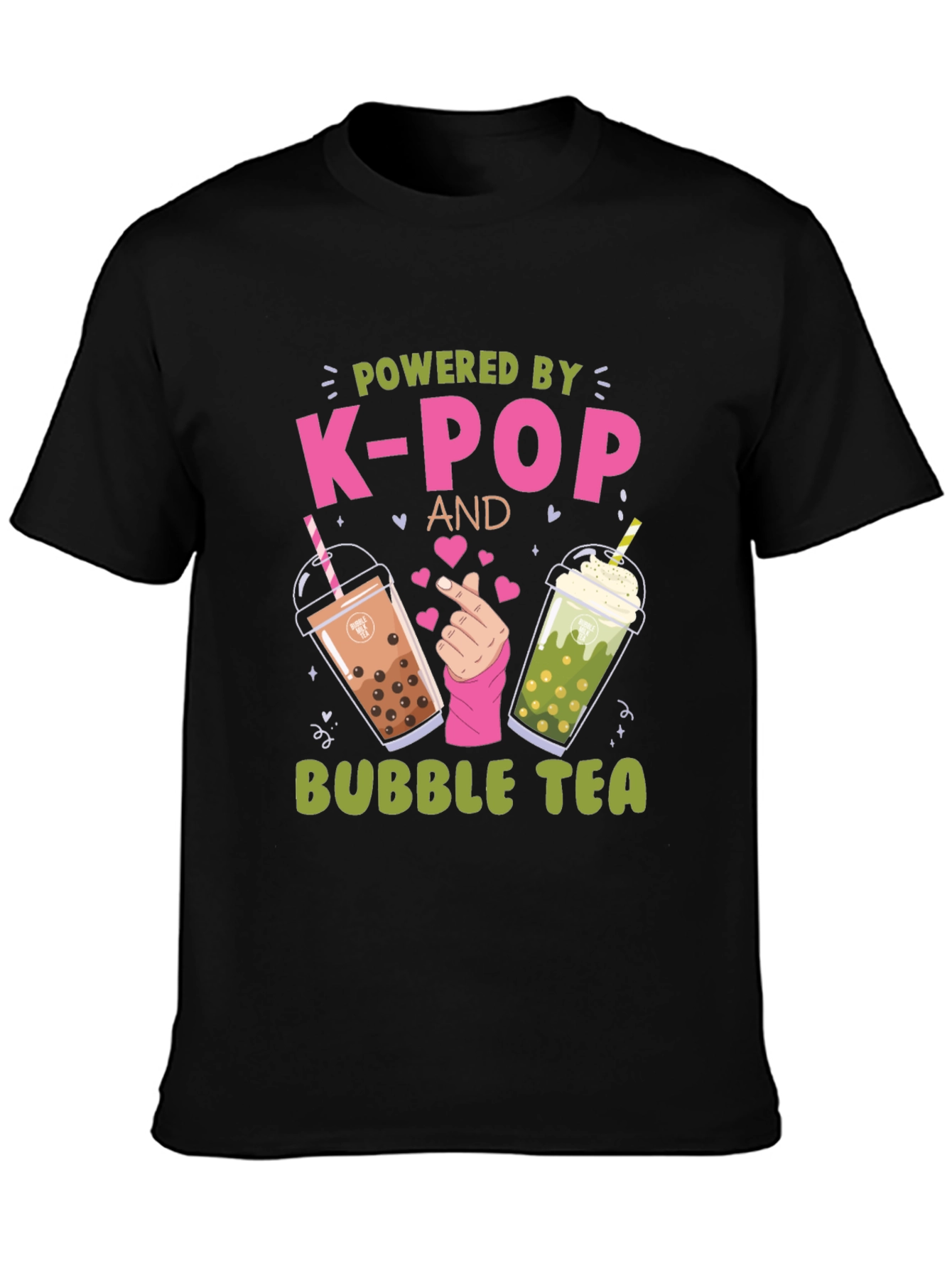 Powered by K-Pop and Bubble Tea T-Shirt