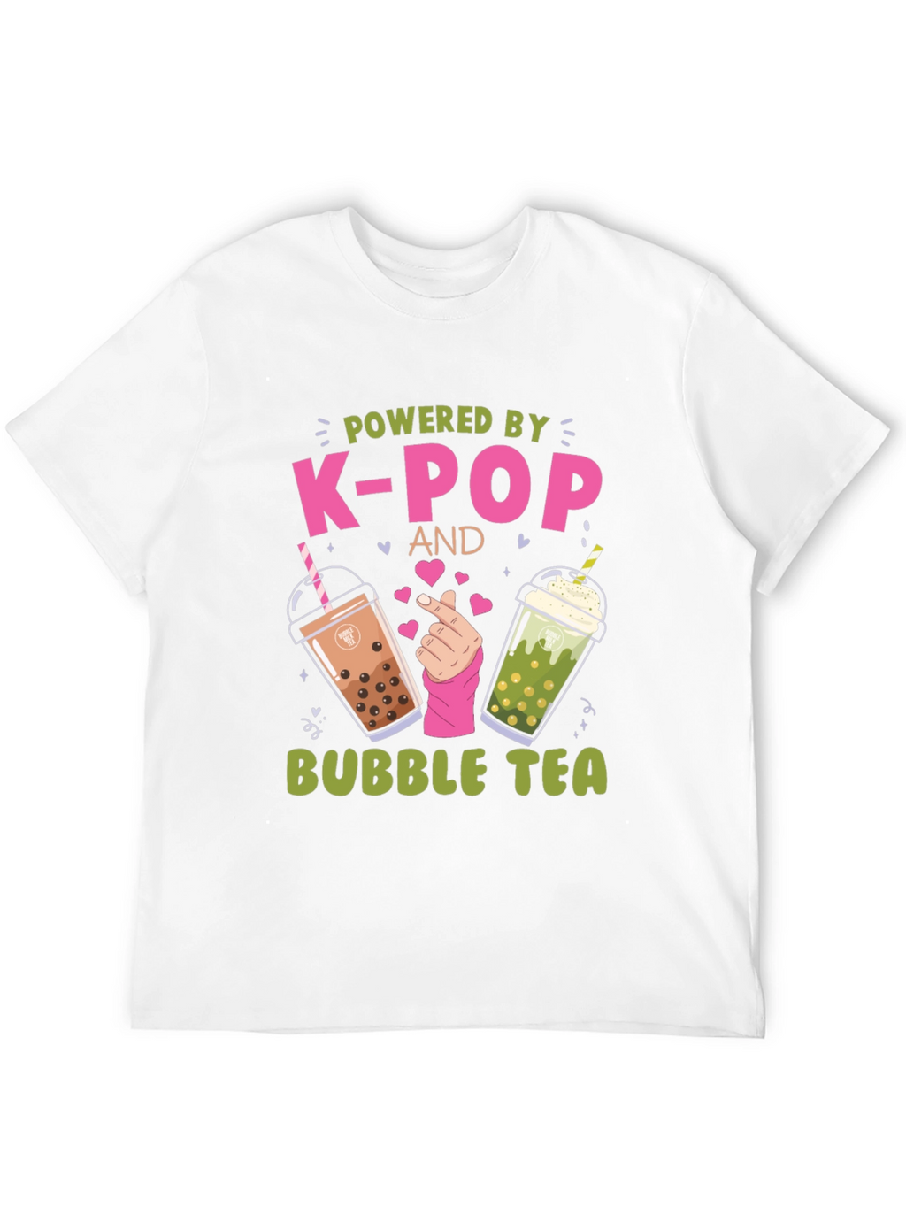 Powered by K-Pop and Bubble Tea T-Shirt