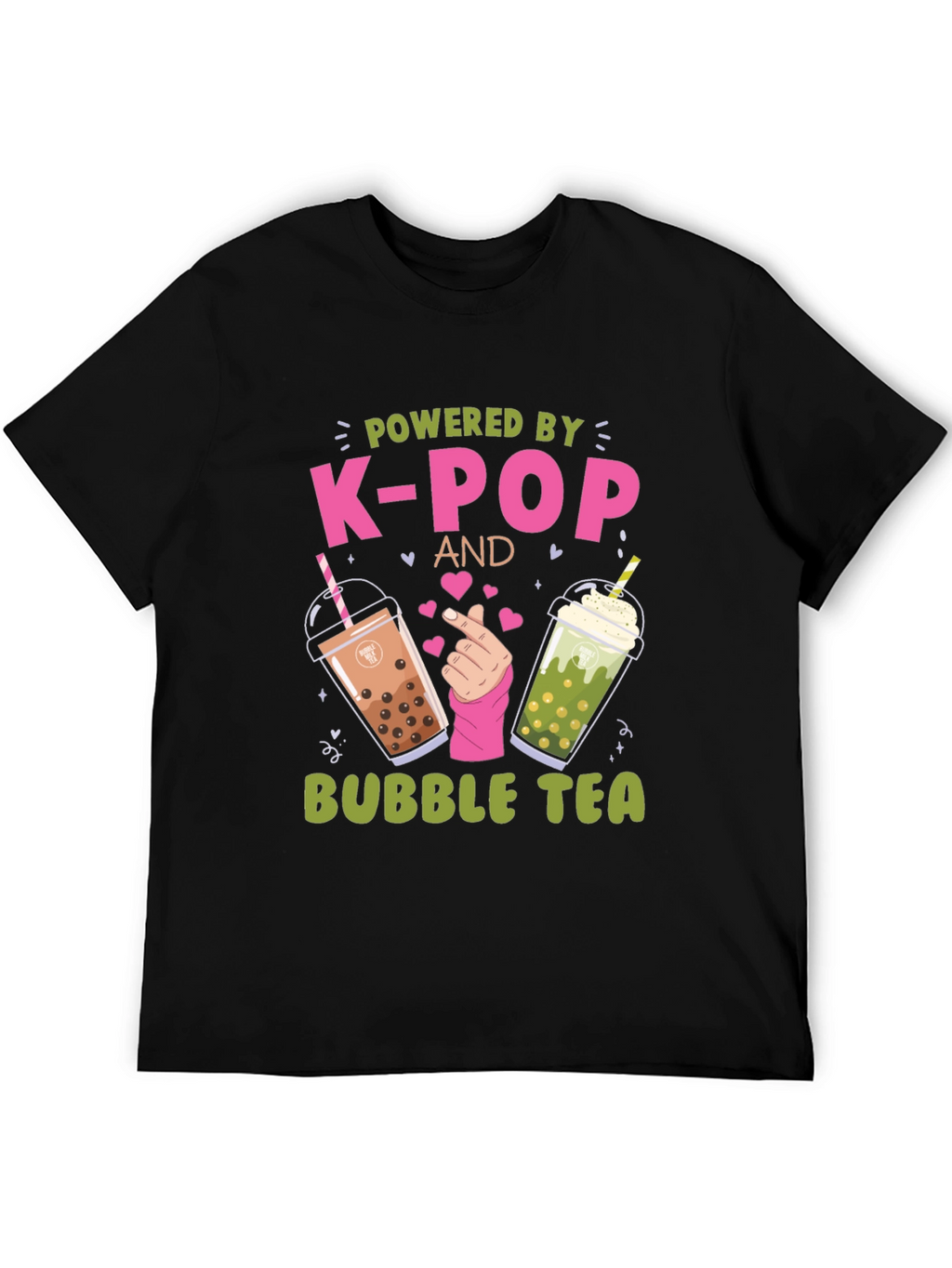 Powered by K-Pop and Bubble Tea T-Shirt