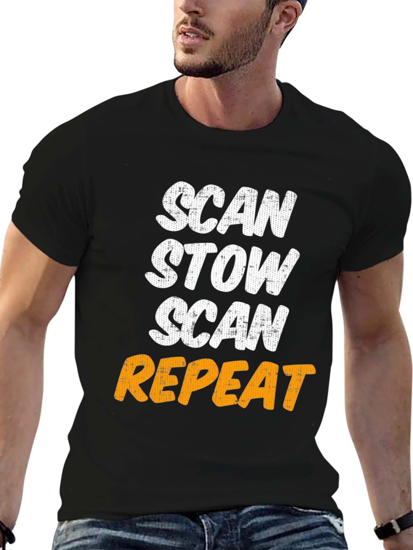Scan Stow Repeat Graphic T-Shirt