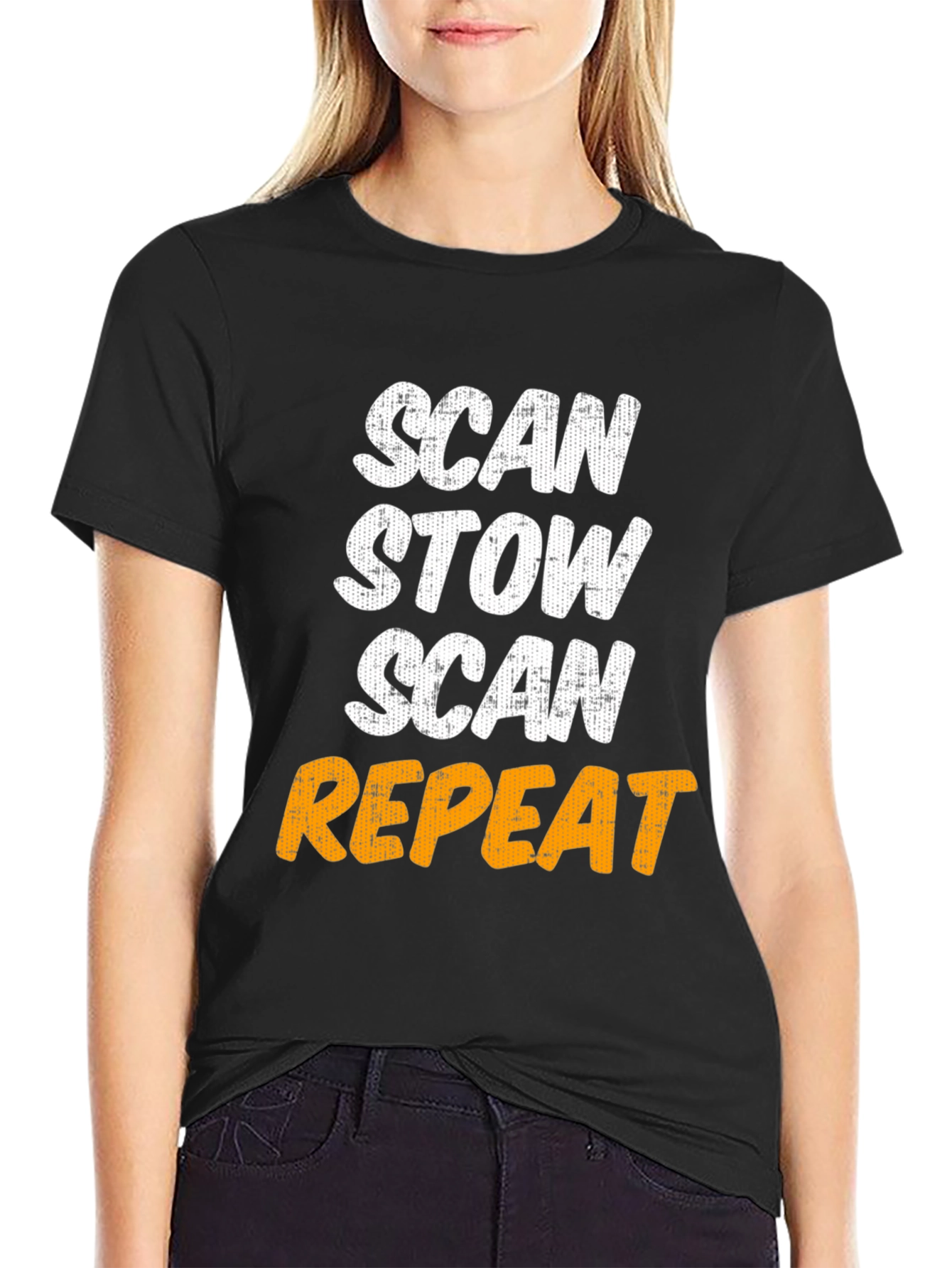 Scan Stow Repeat Graphic T-Shirt