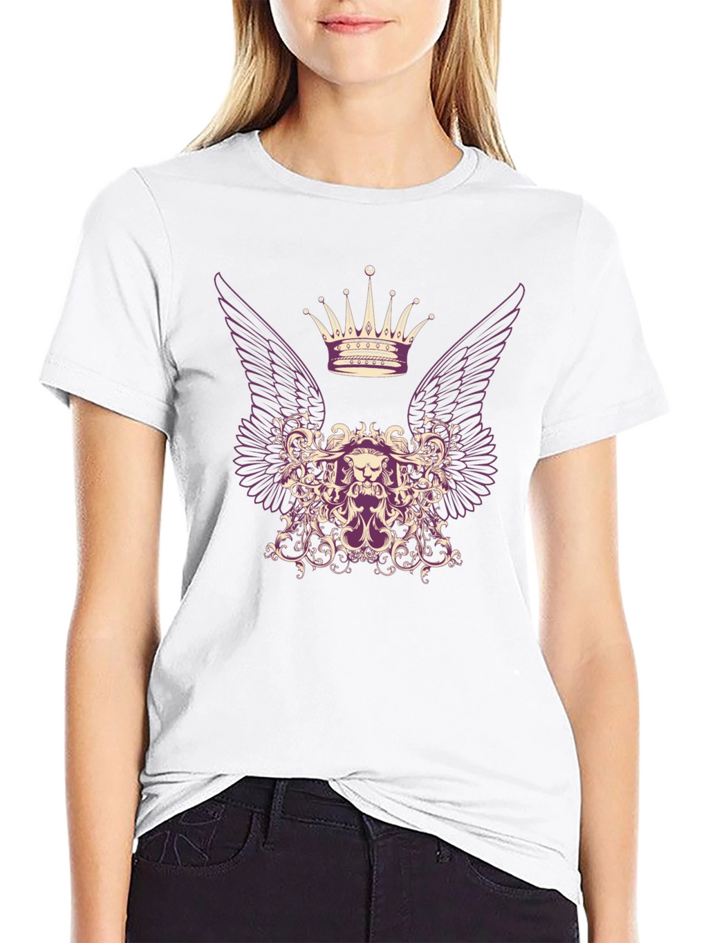 Crown Winged Lion Graphic Tee