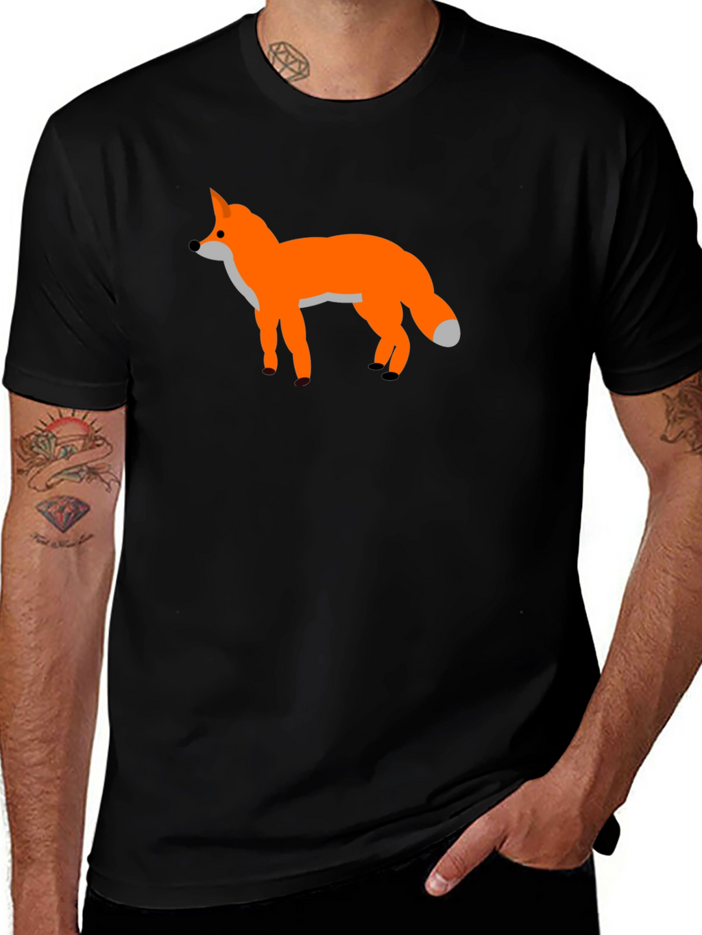Fox Graphic Black T-Shirt