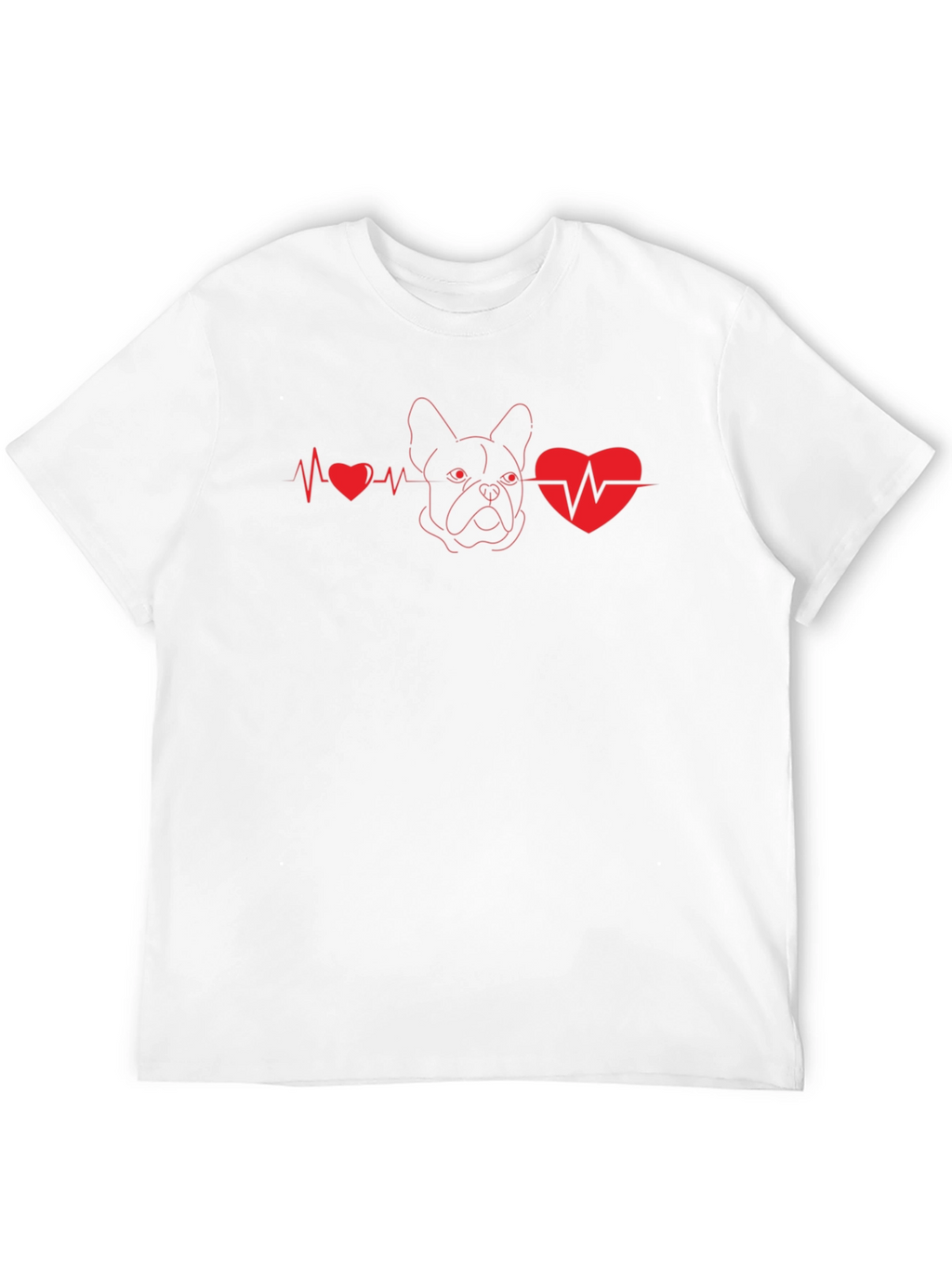 Dog Breed Heartbeat T-Shirt - Mens Black Tee