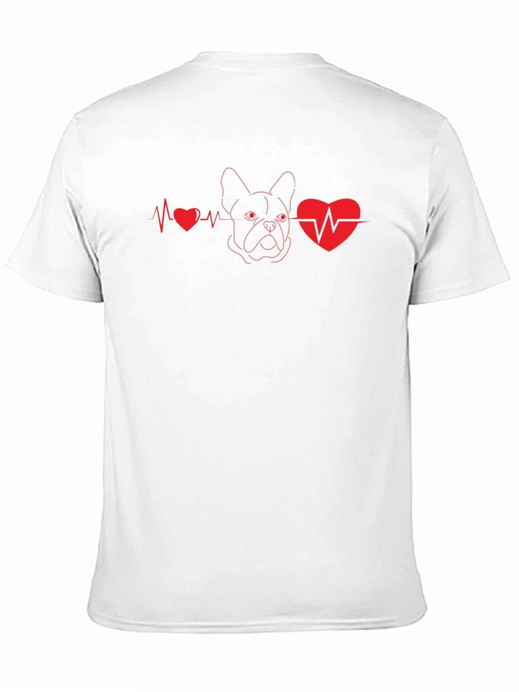 Dog Breed Heartbeat T-Shirt - Mens Black Tee