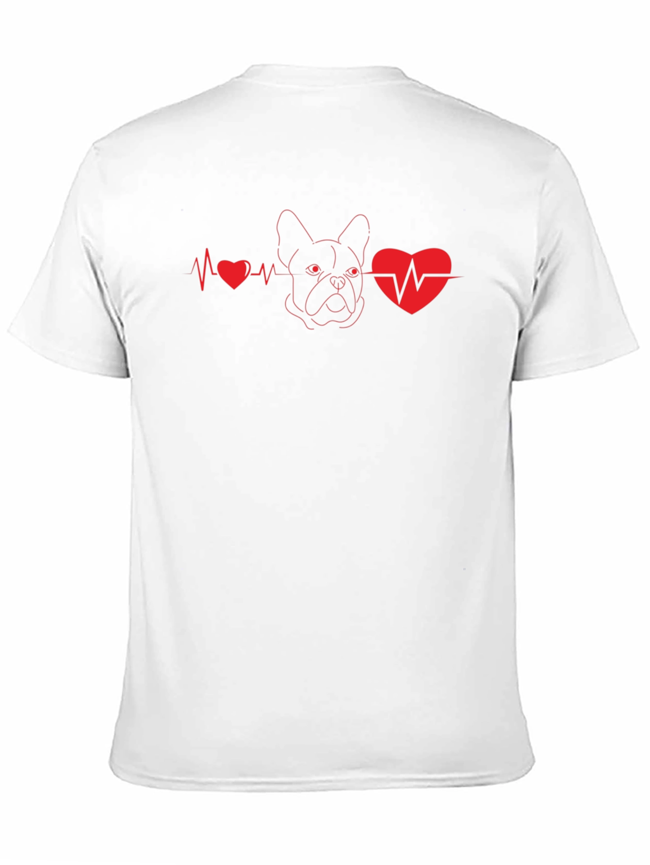 Dog Breed Heartbeat T-Shirt - Mens Black Tee