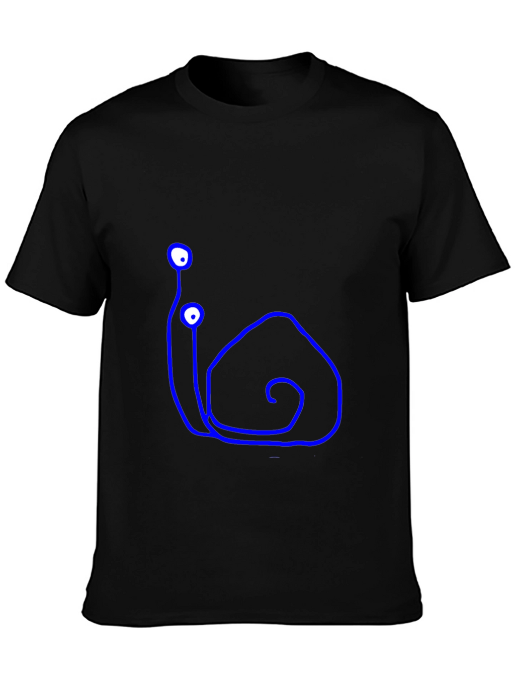 Snail Doodle Black T-Shirt
