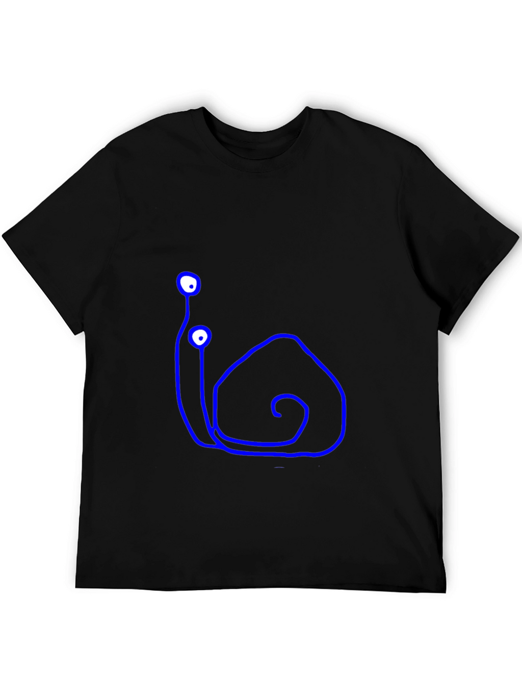 Snail Doodle Black T-Shirt
