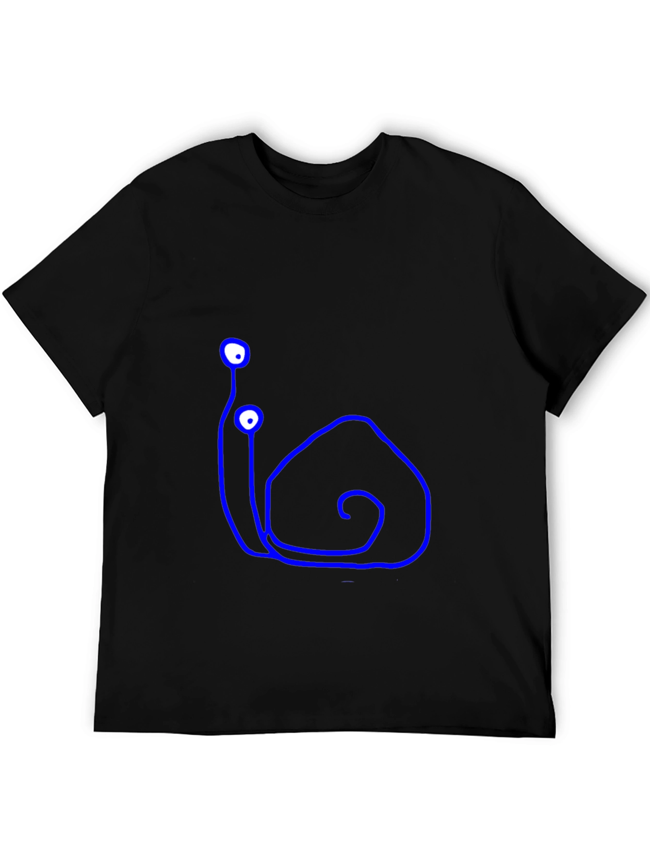 Snail Doodle Black T-Shirt