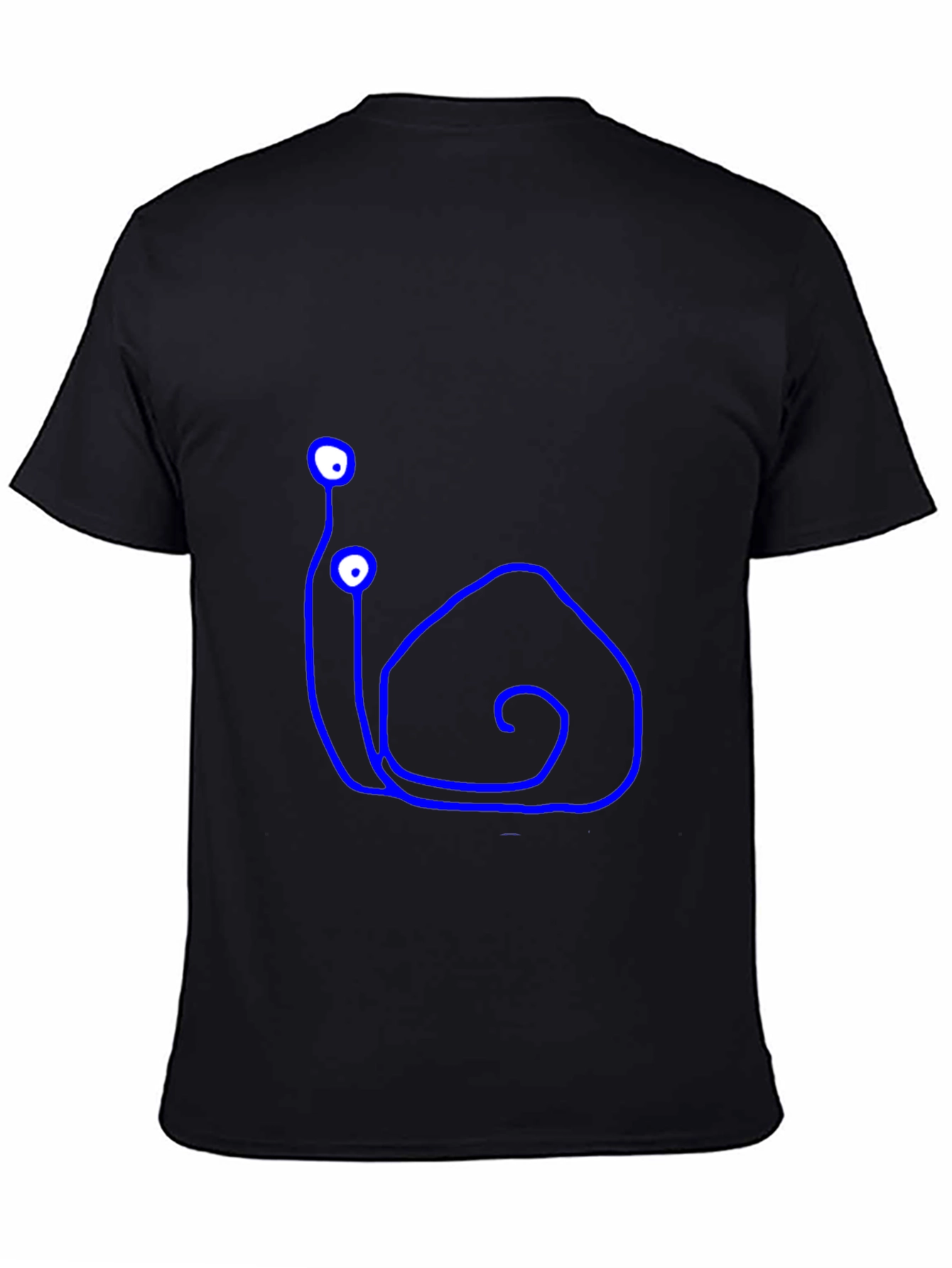 Snail Doodle Black T-Shirt