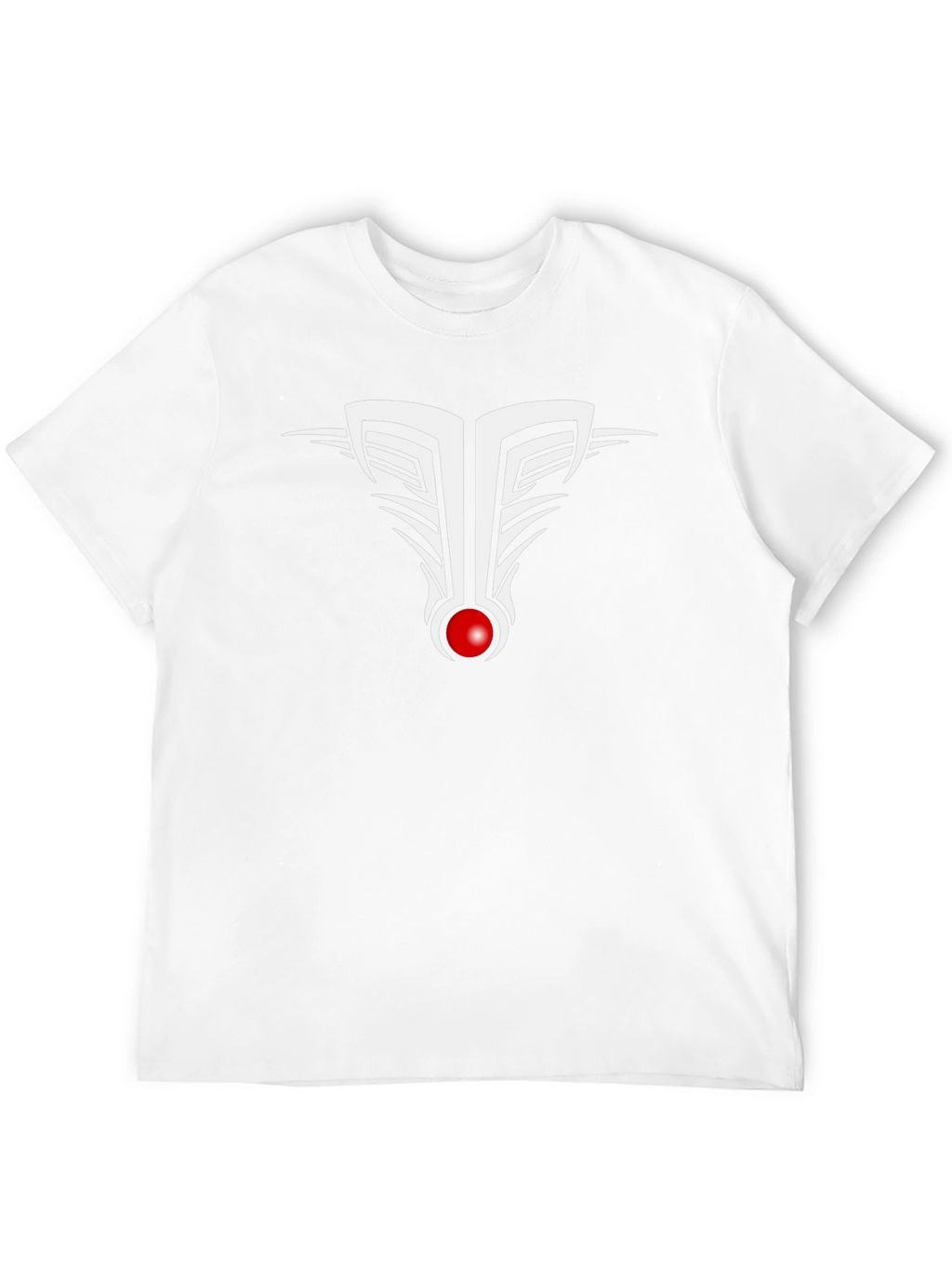 Abstract Graphic Tee - Black Cotton Blend T-Shirt