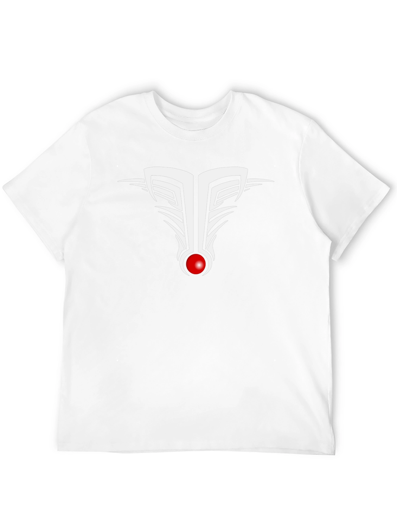 Abstract Graphic Tee - Black Cotton Blend T-Shirt