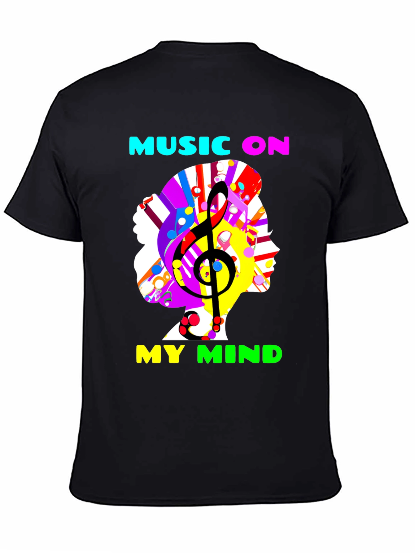 Music On My Mind Graphic Tee - Trendy Unisex Shirt