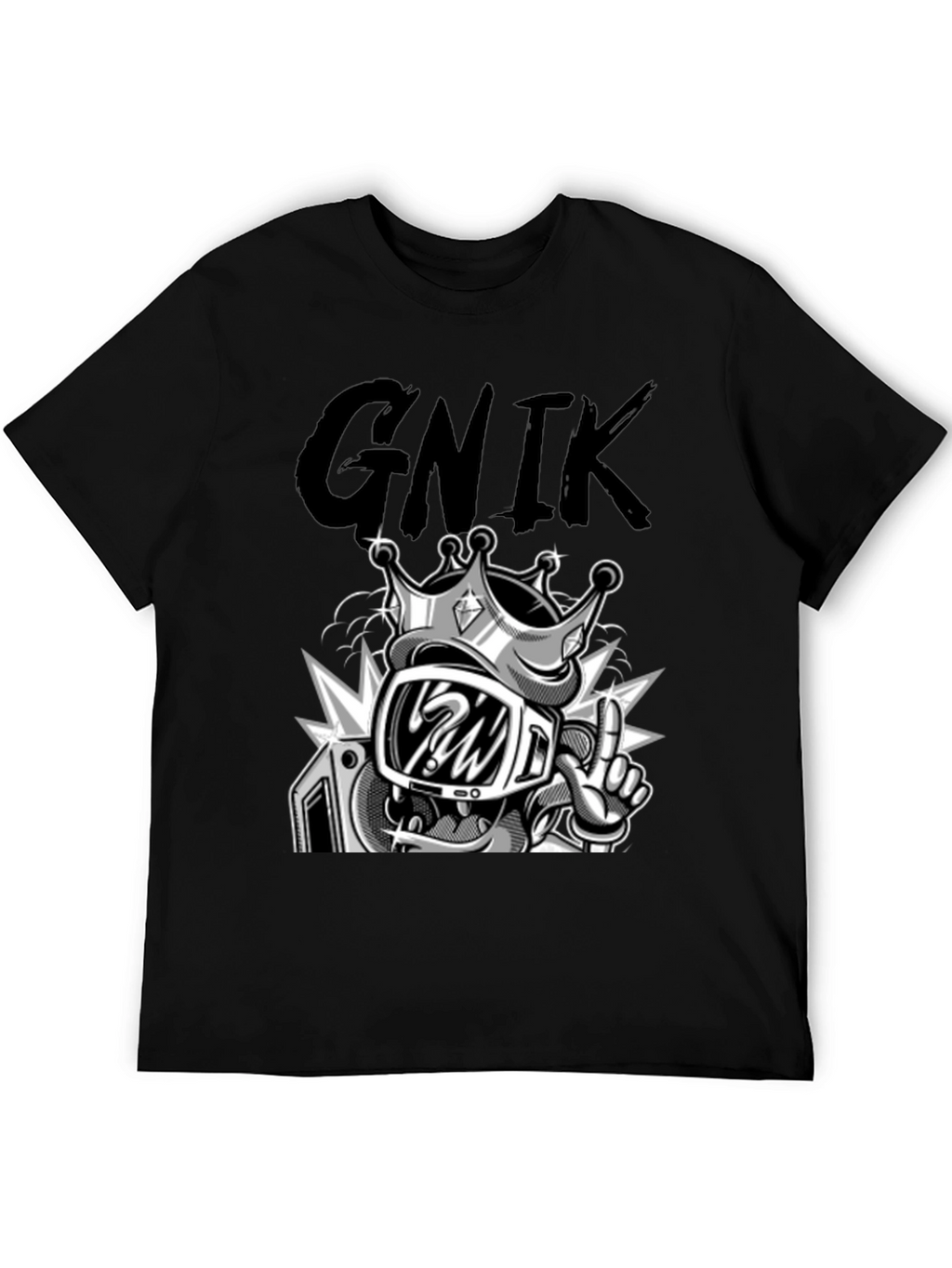 Graphic T-Shirt - King Cartoon Character