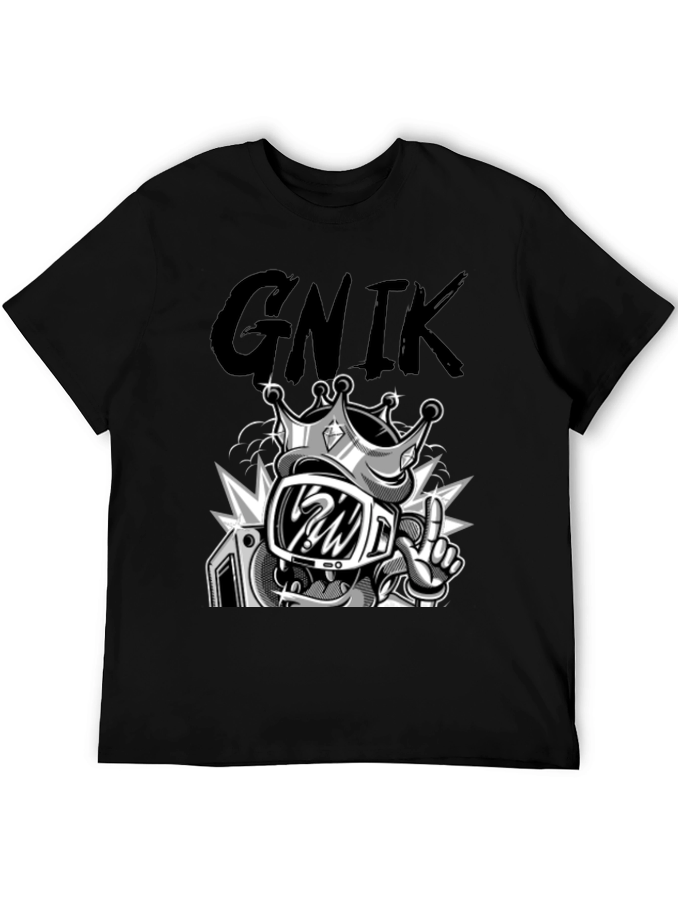 Graphic T-Shirt - King Cartoon Character