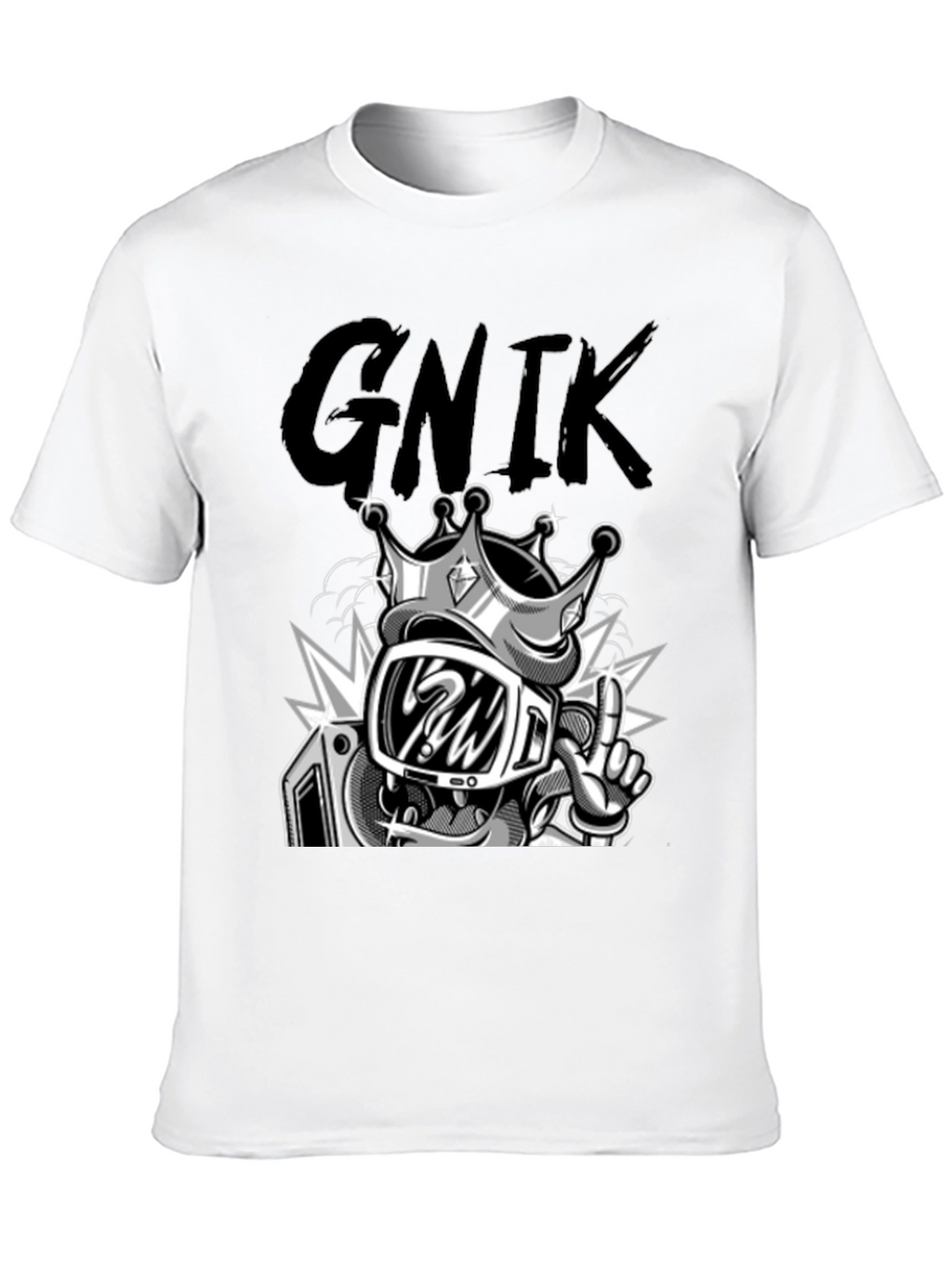 Graphic T-Shirt - King Cartoon Character
