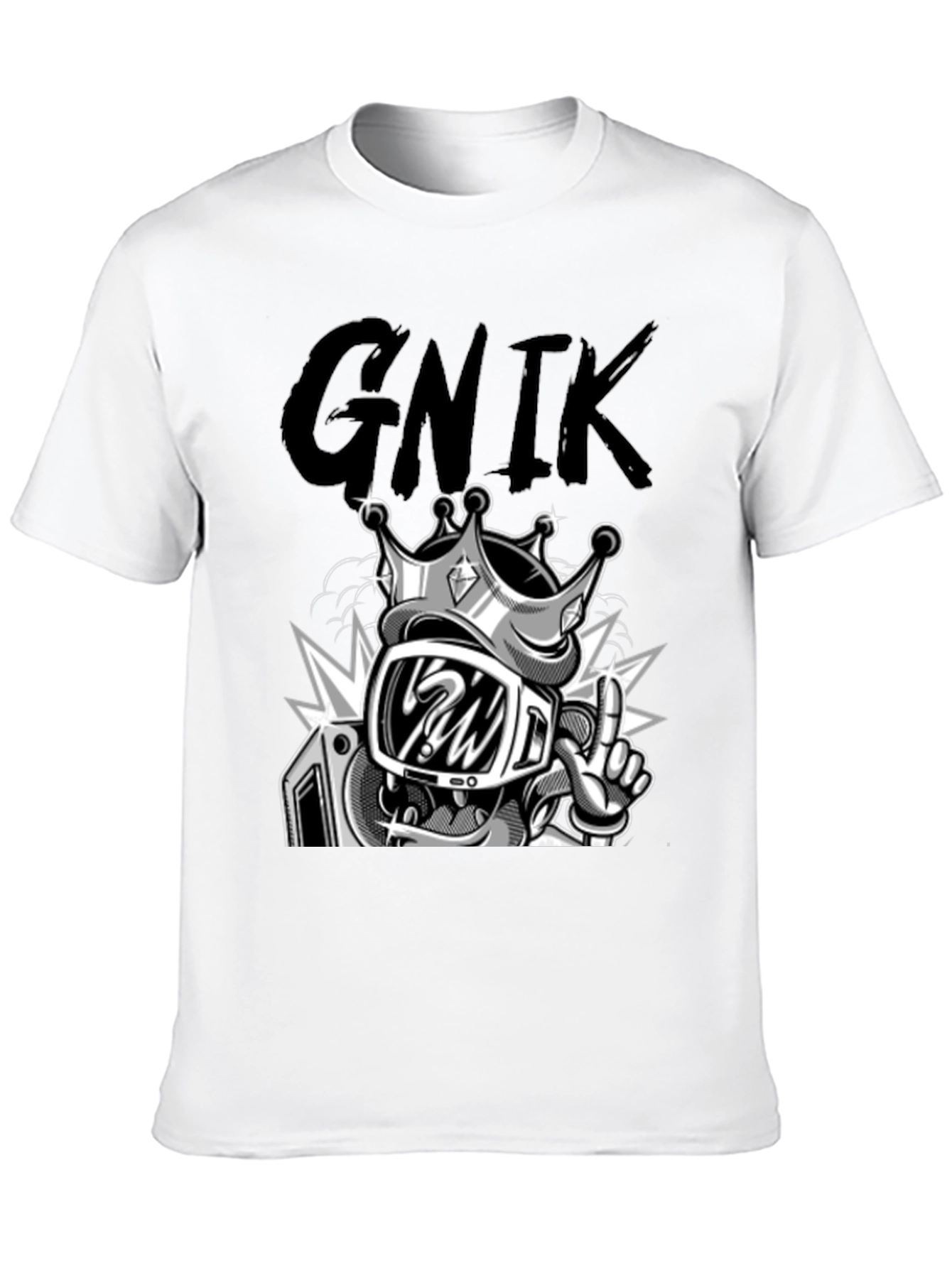 Graphic T-Shirt - King Cartoon Character