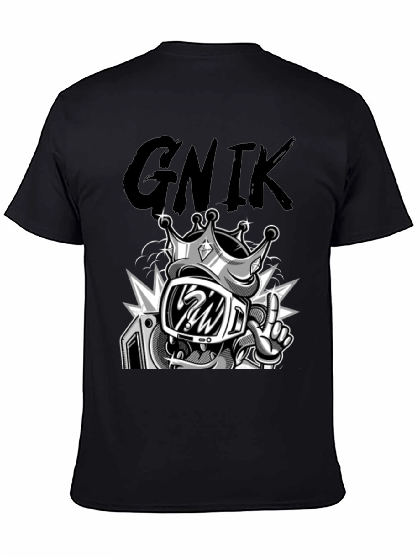 Graphic T-Shirt - King Cartoon Character