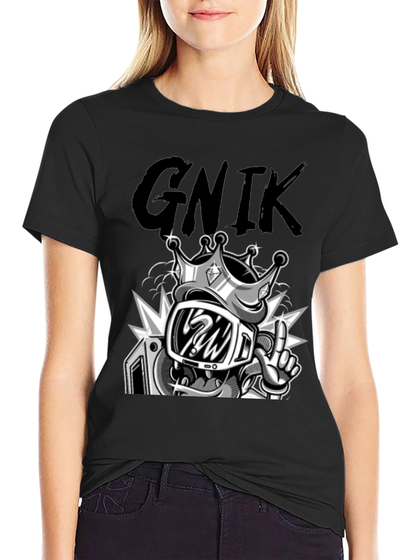 Graphic T-Shirt - King Cartoon Character
