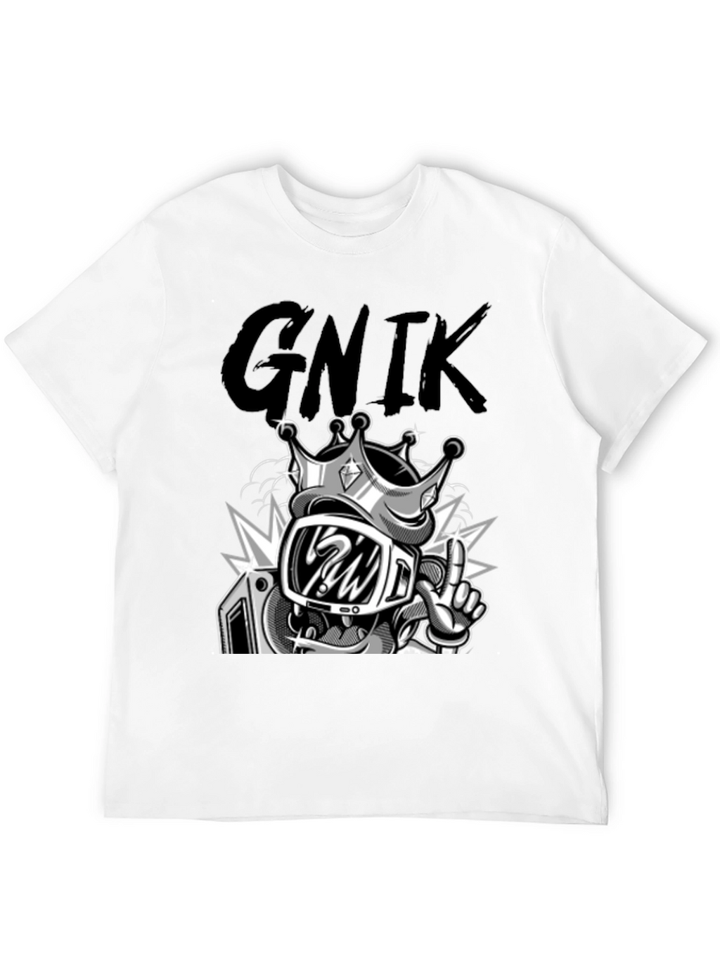 Graphic T-Shirt - King Cartoon Character