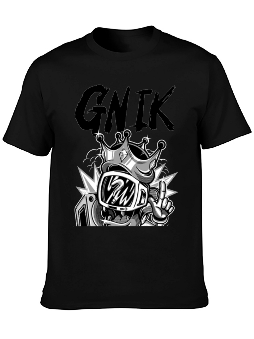 Graphic T-Shirt - King Cartoon Character
